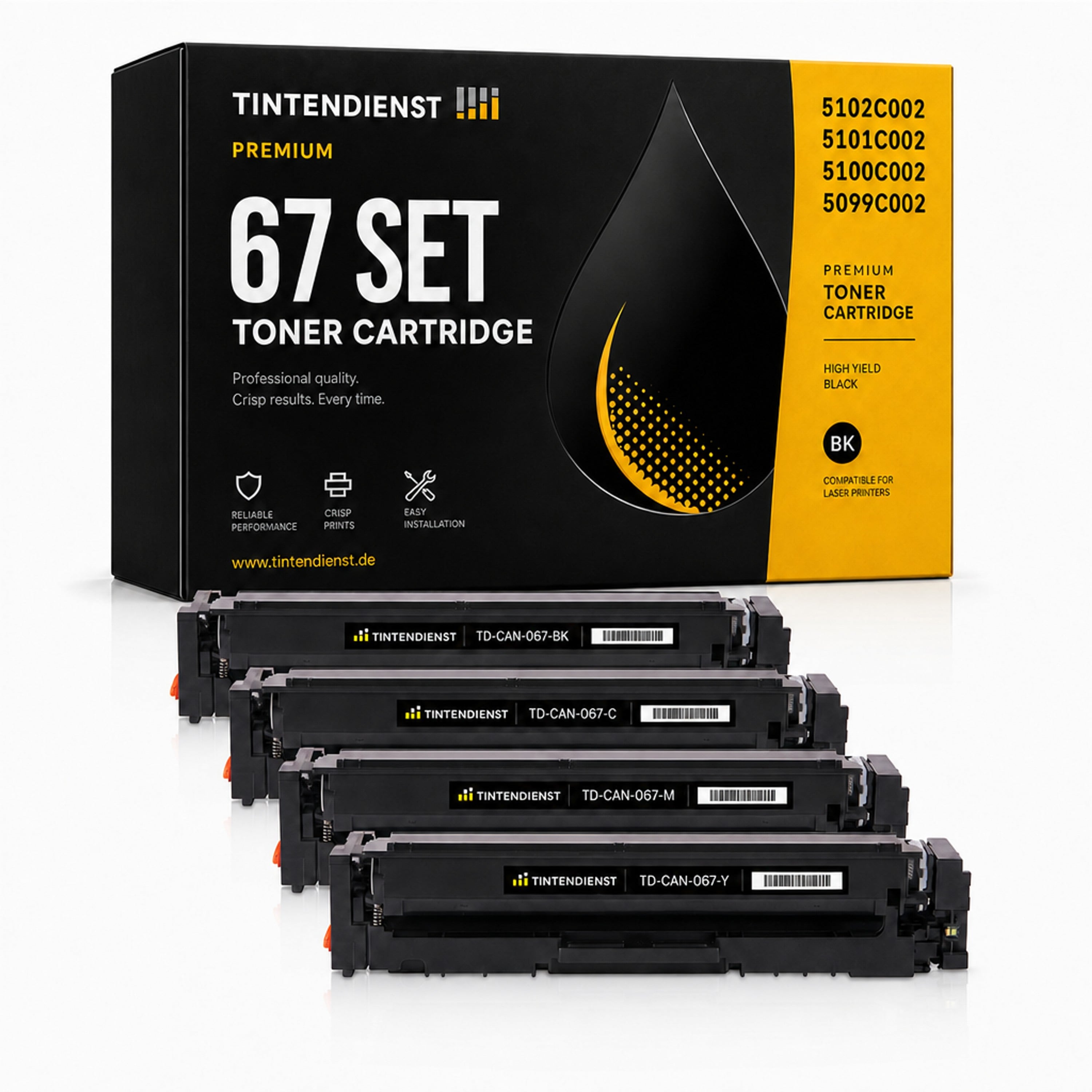Set kompatibel zu Canon 5102C002, 4 Toner