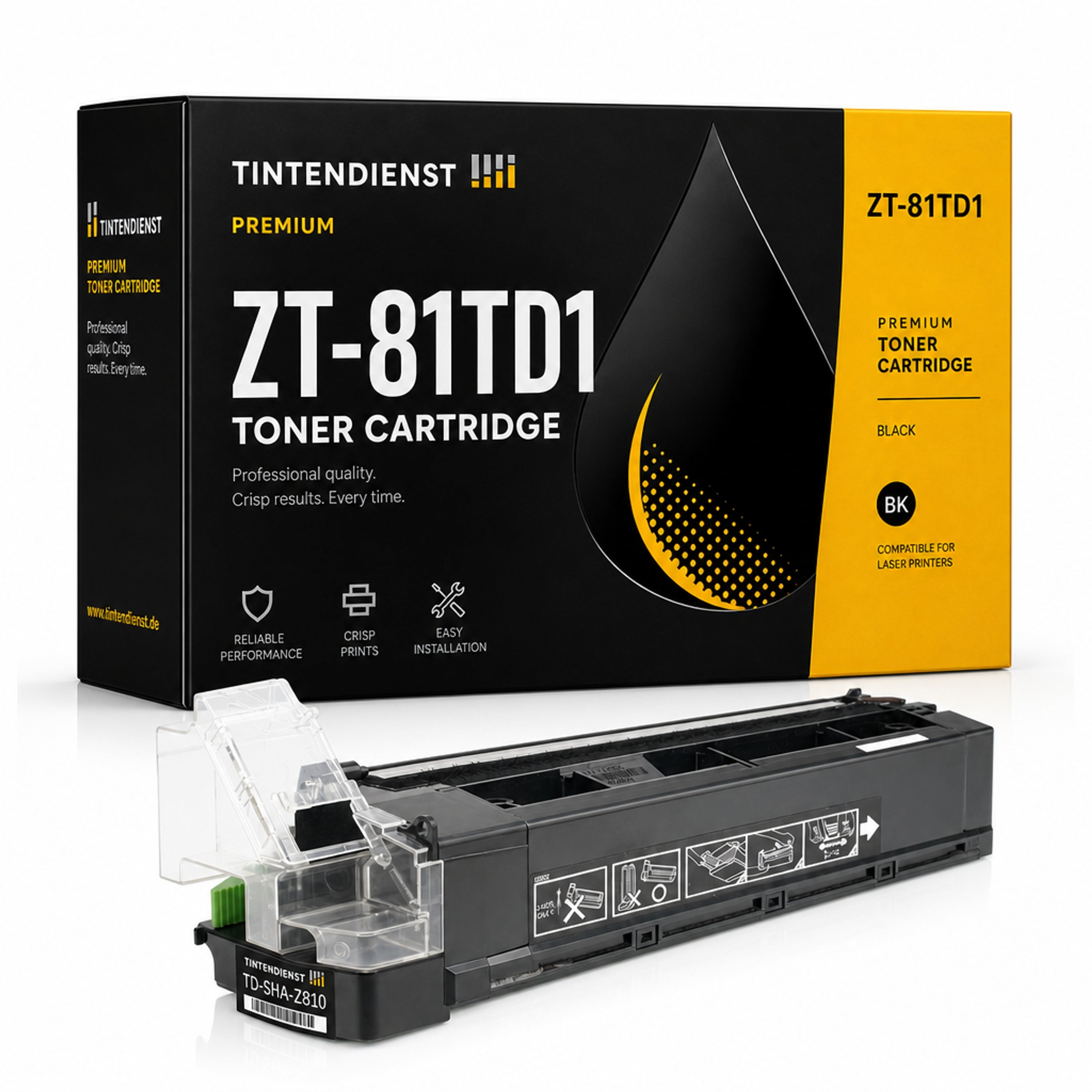 Toner kompatibel zu Sharp ZT-81TD1, schwarz