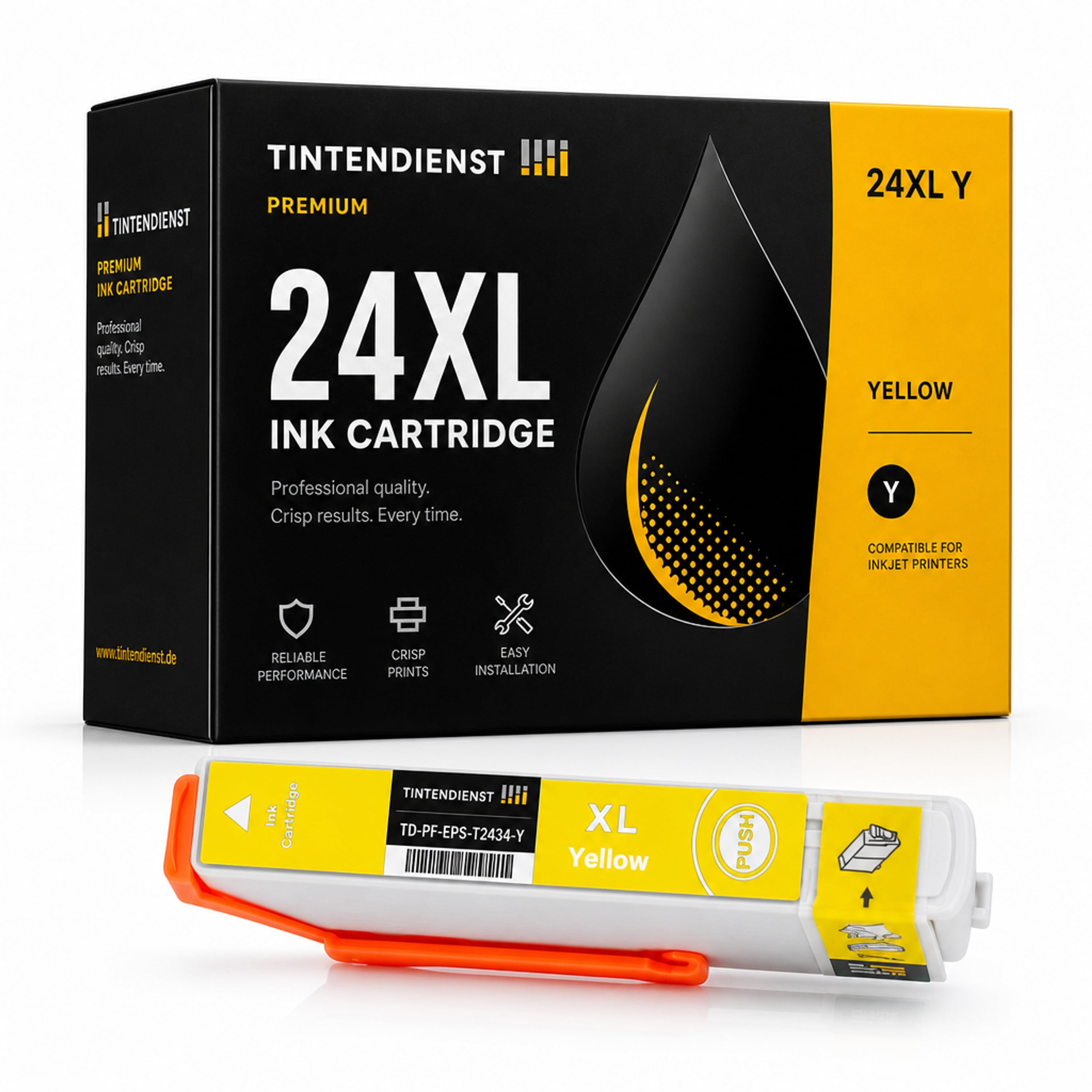 Druckerpatrone kompatibel zu Epson 24XL, gelb