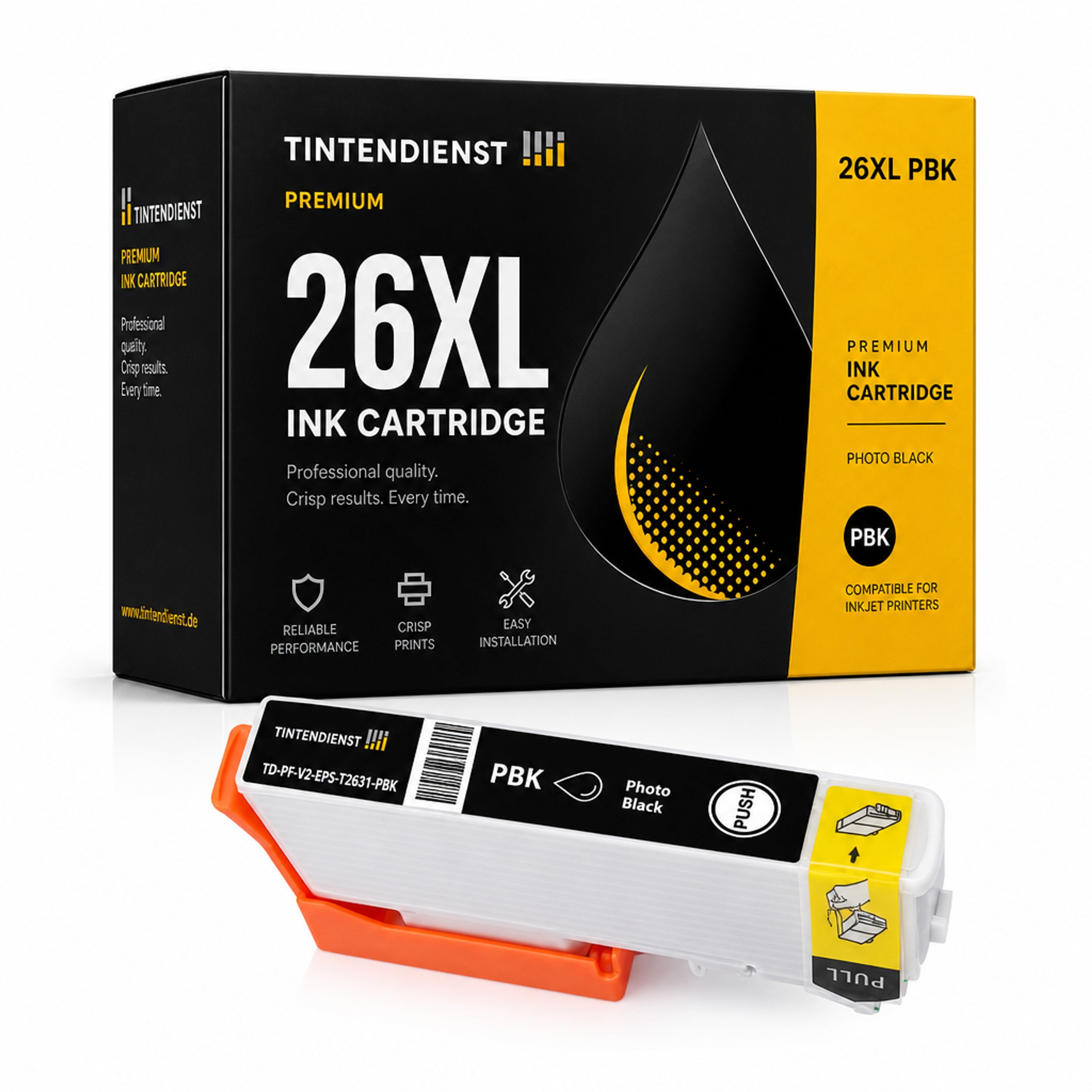 Druckerpatrone kompatibel zu Epson 26XL, photo schwarz