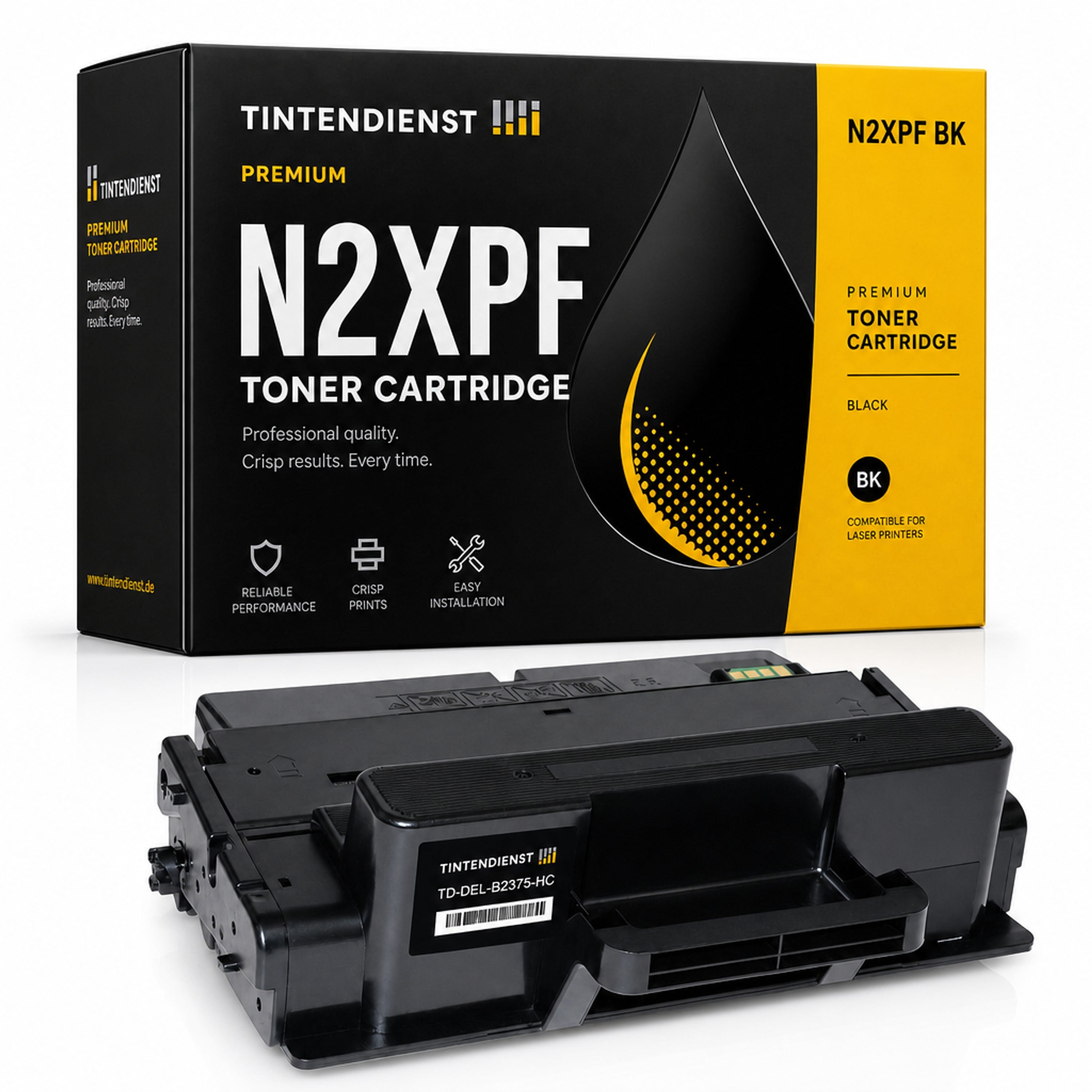 Toner kompatibel zu Dell N2XPF, schwarz