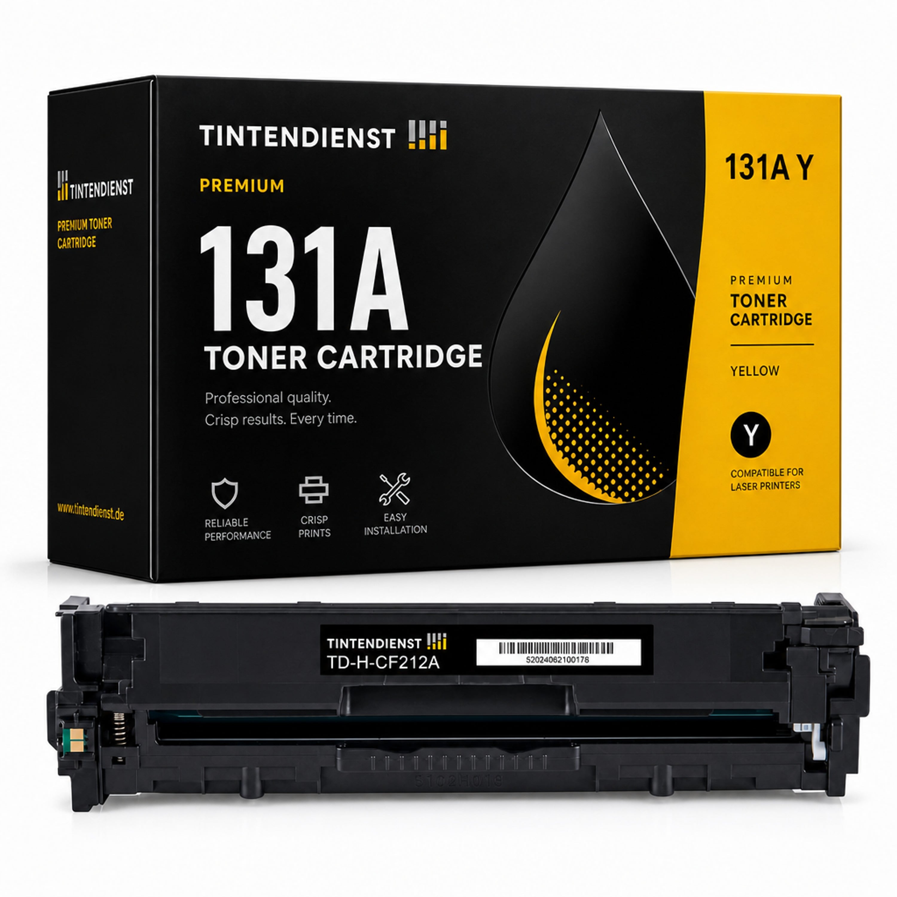 Toner kompatibel zu HP 131A, gelb
