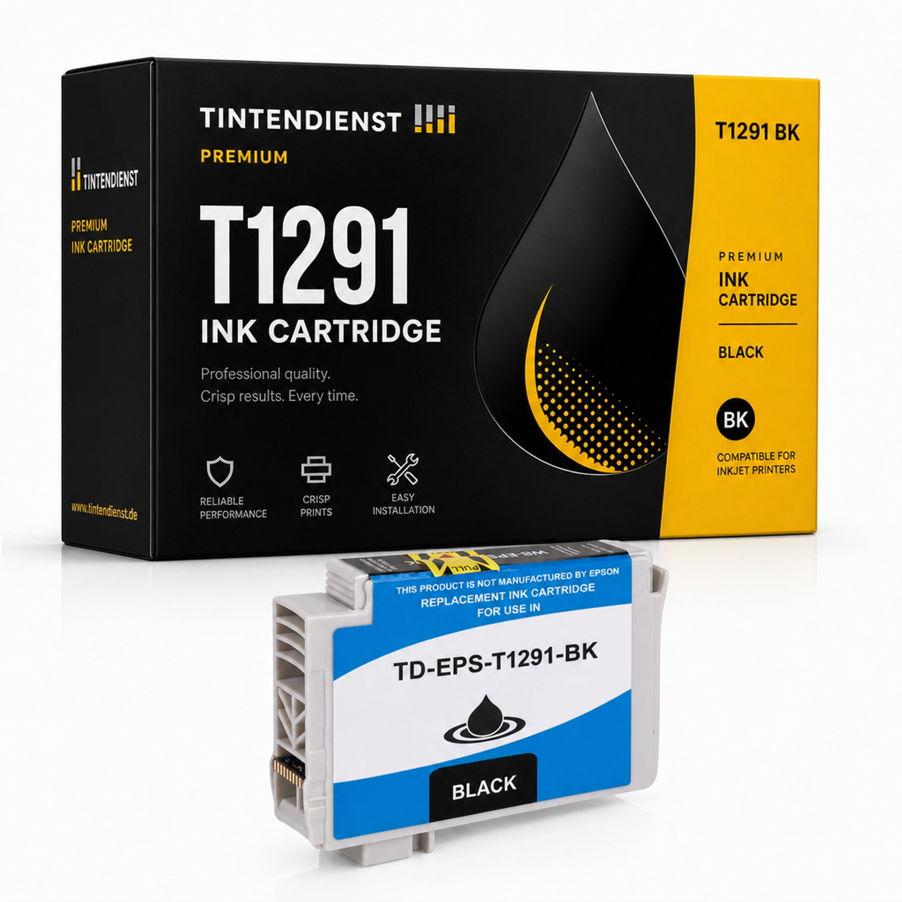 Druckerpatrone kompatibel zu Epson T1291, schwarz