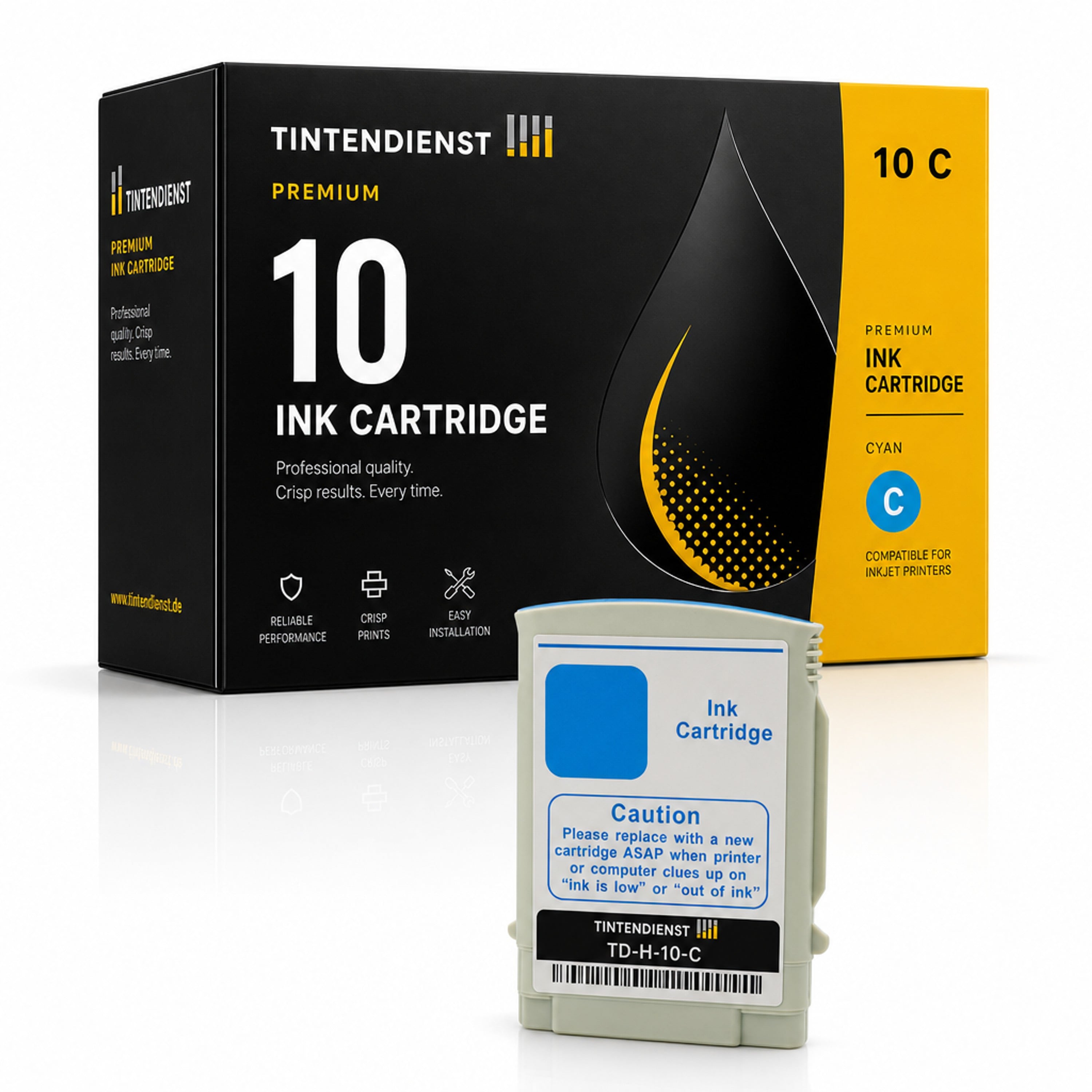 Druckerpatrone kompatibel zu HP 10, cyan