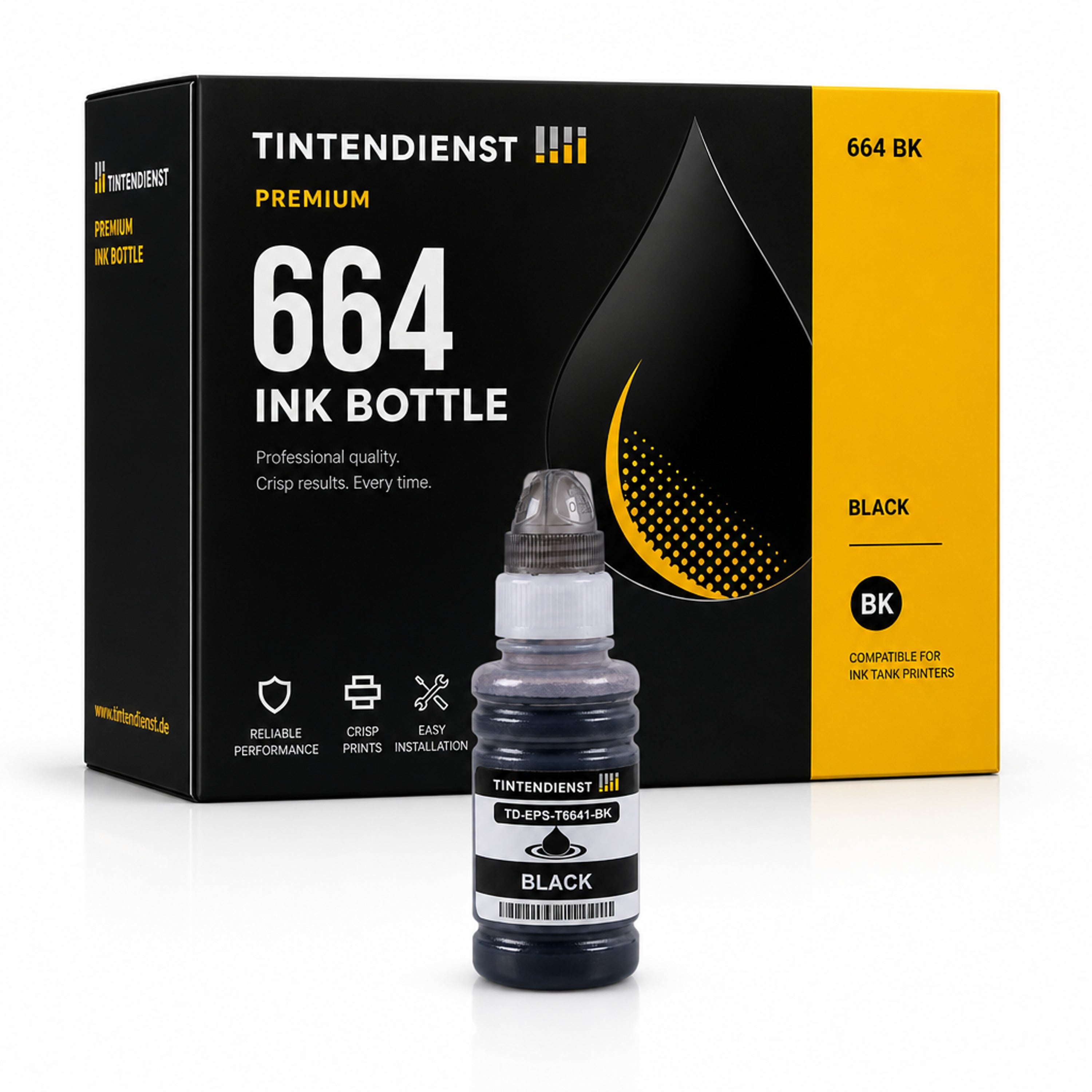 Tintentank kompatibel zu Epson 664, schwarz
