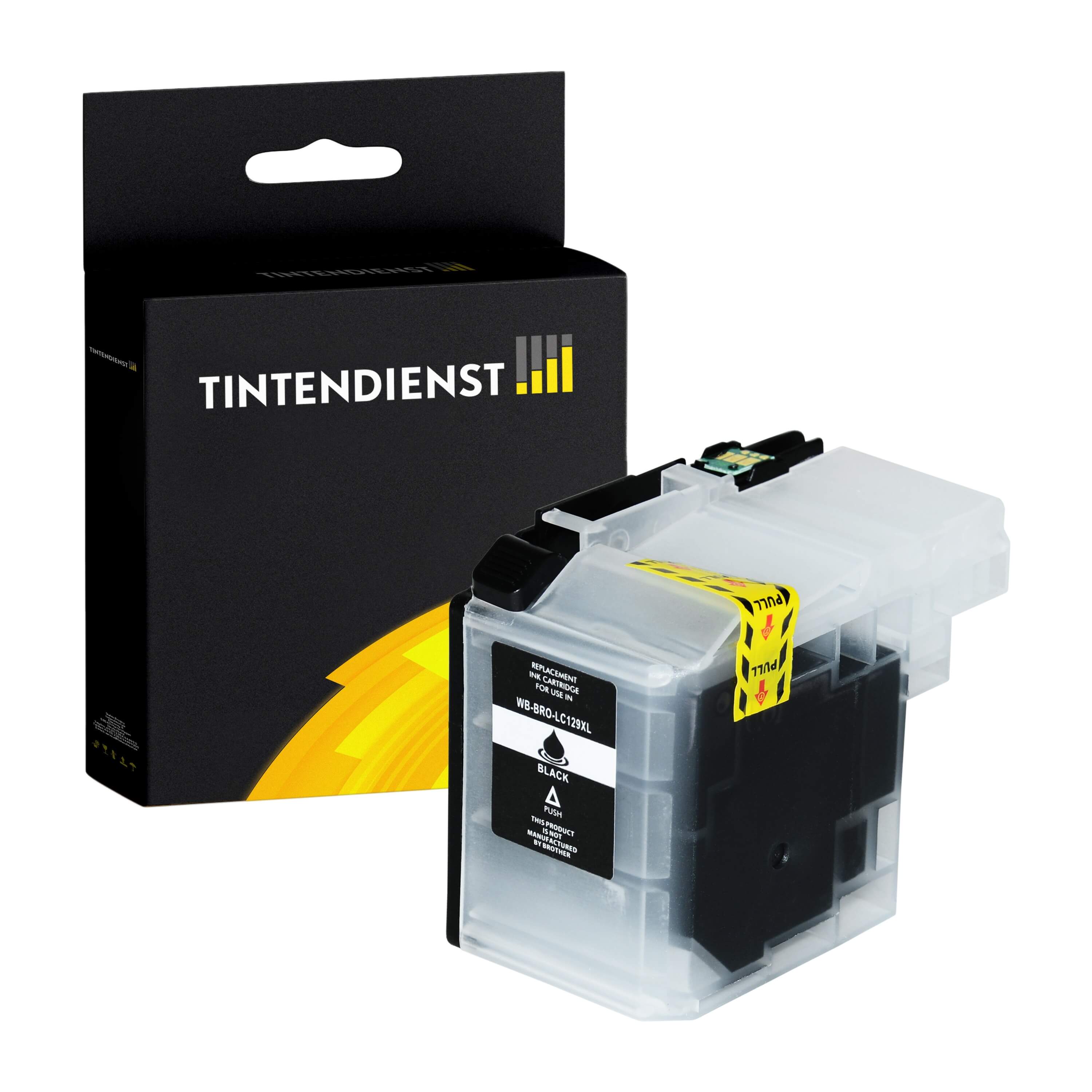 Tintendienst kompatibel für Brother Tintenpatrone LC-129XLBK Schwarz [XXL Füllmenge]