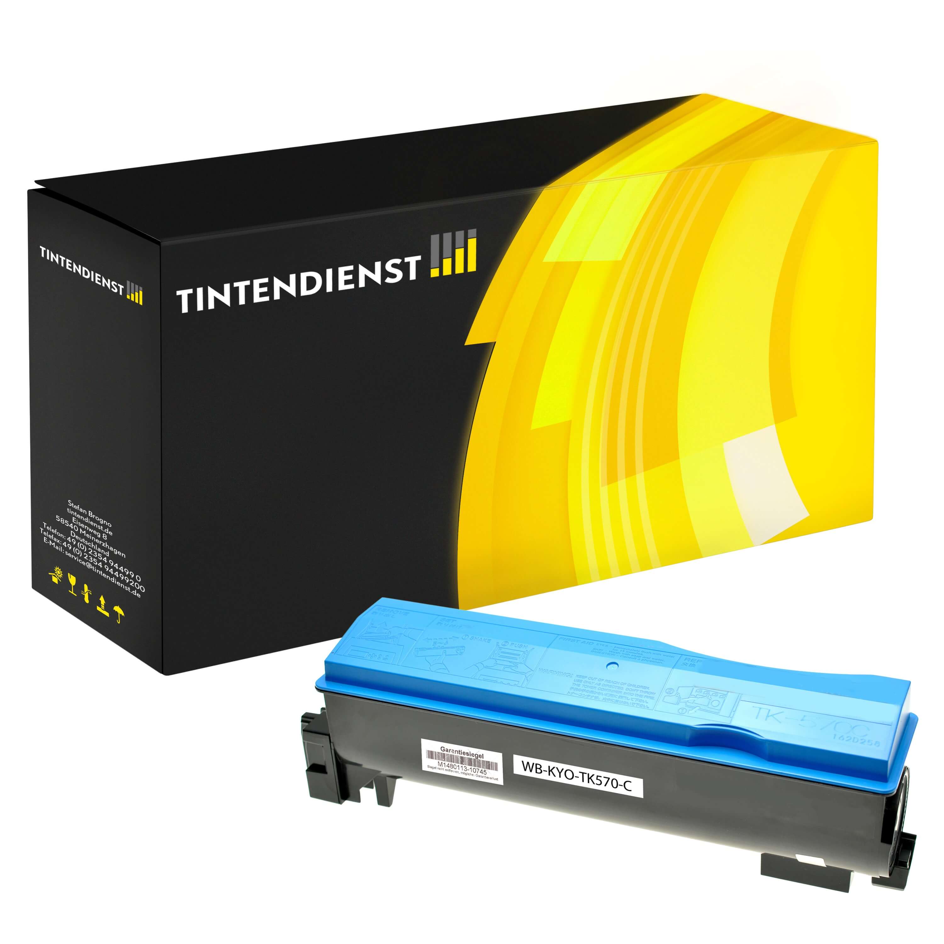 Toner kompatibel zu Kyocera TK-570C, cyan