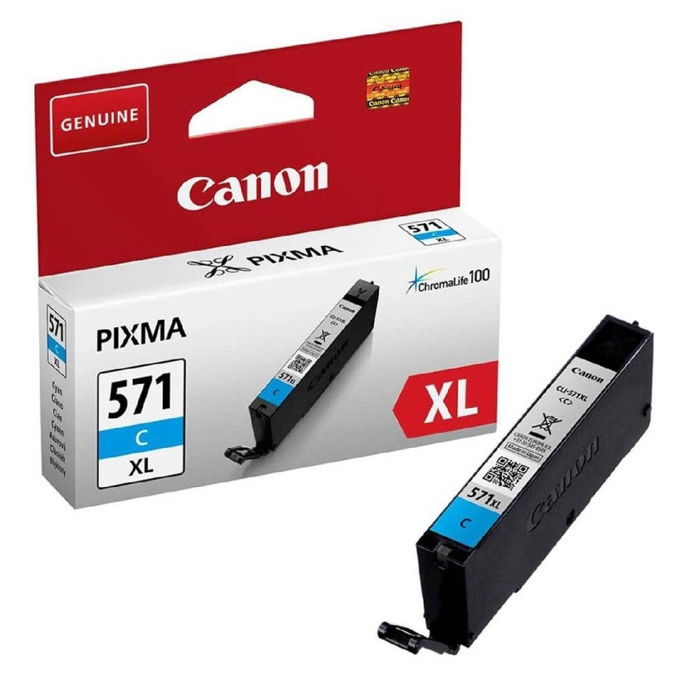 Original Canon Tintenpatrone 0332C001 / CLI-571CXL Cyan