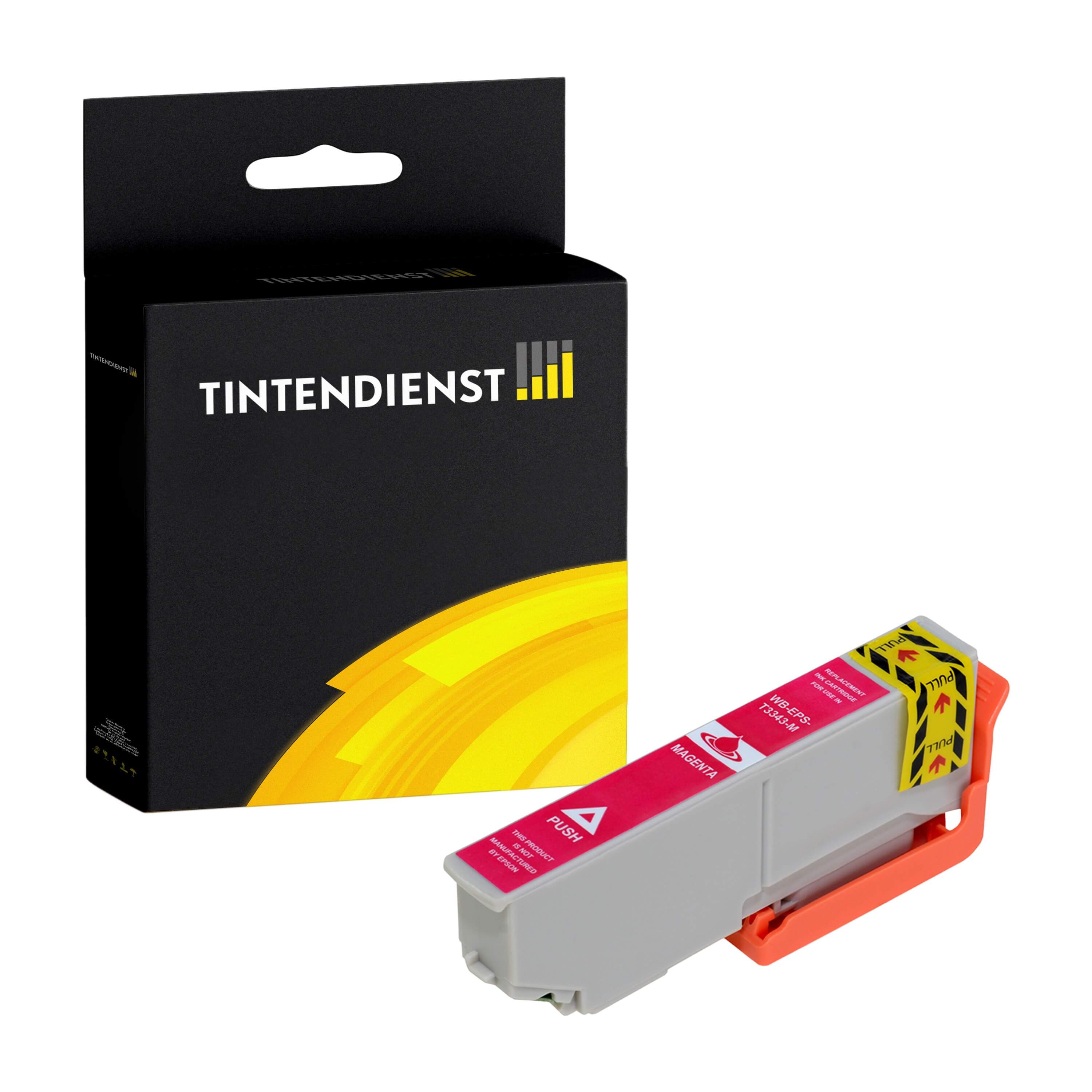 Tintendienst kompatibel für Epson Tintenpatrone C13T33434010 / 33 Magenta