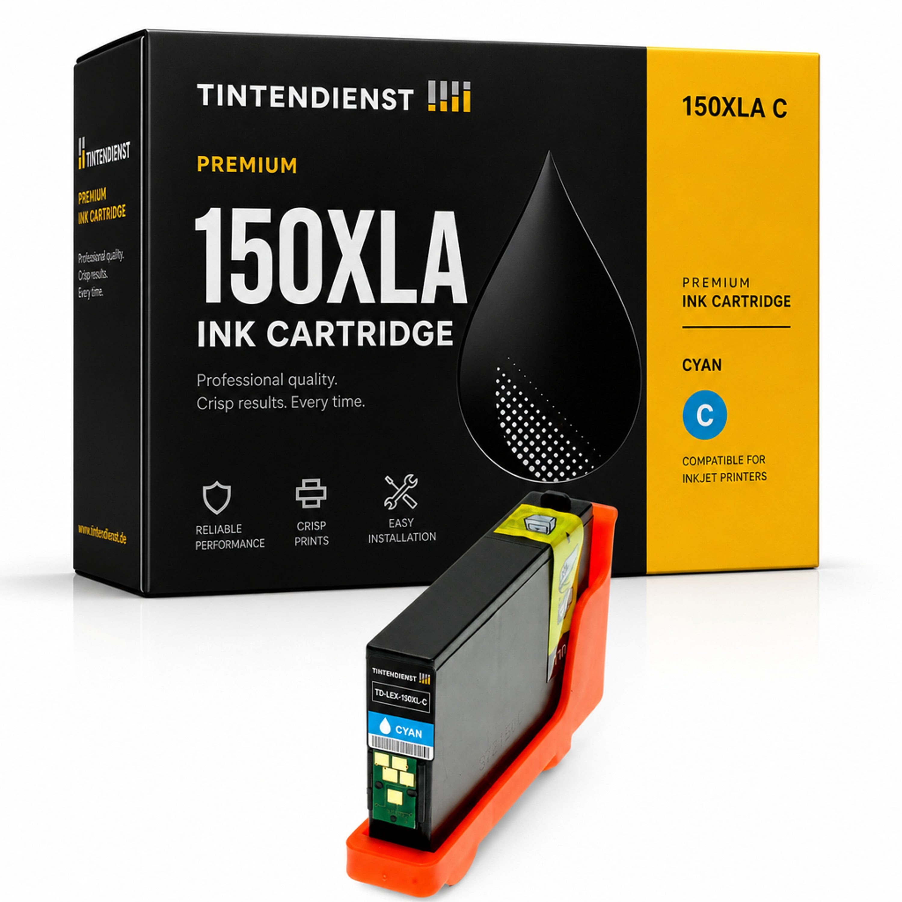 Druckerpatrone kompatibel zu Lexmark 150XLA, cyan