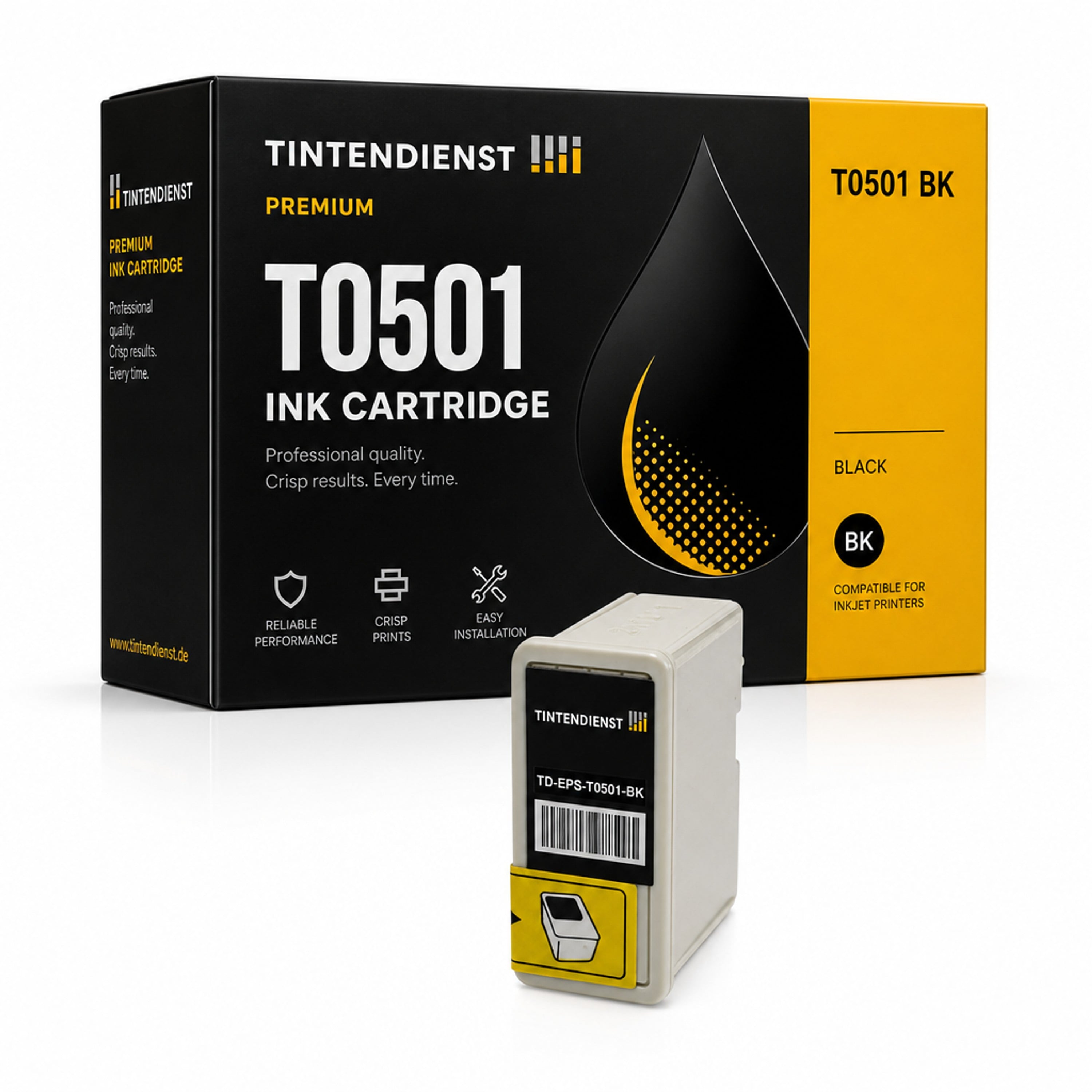 Druckerpatrone kompatibel zu Epson T0501, schwarz
