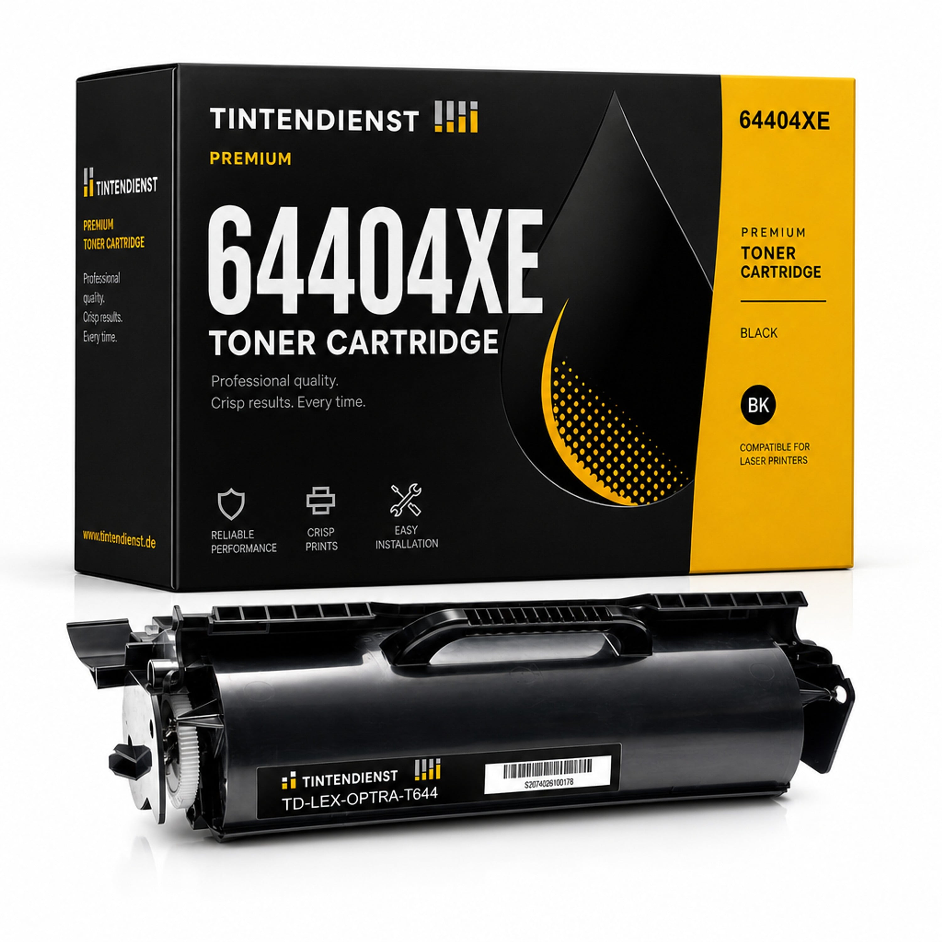 Toner kompatibel zu Lexmark 64404XE, schwarz