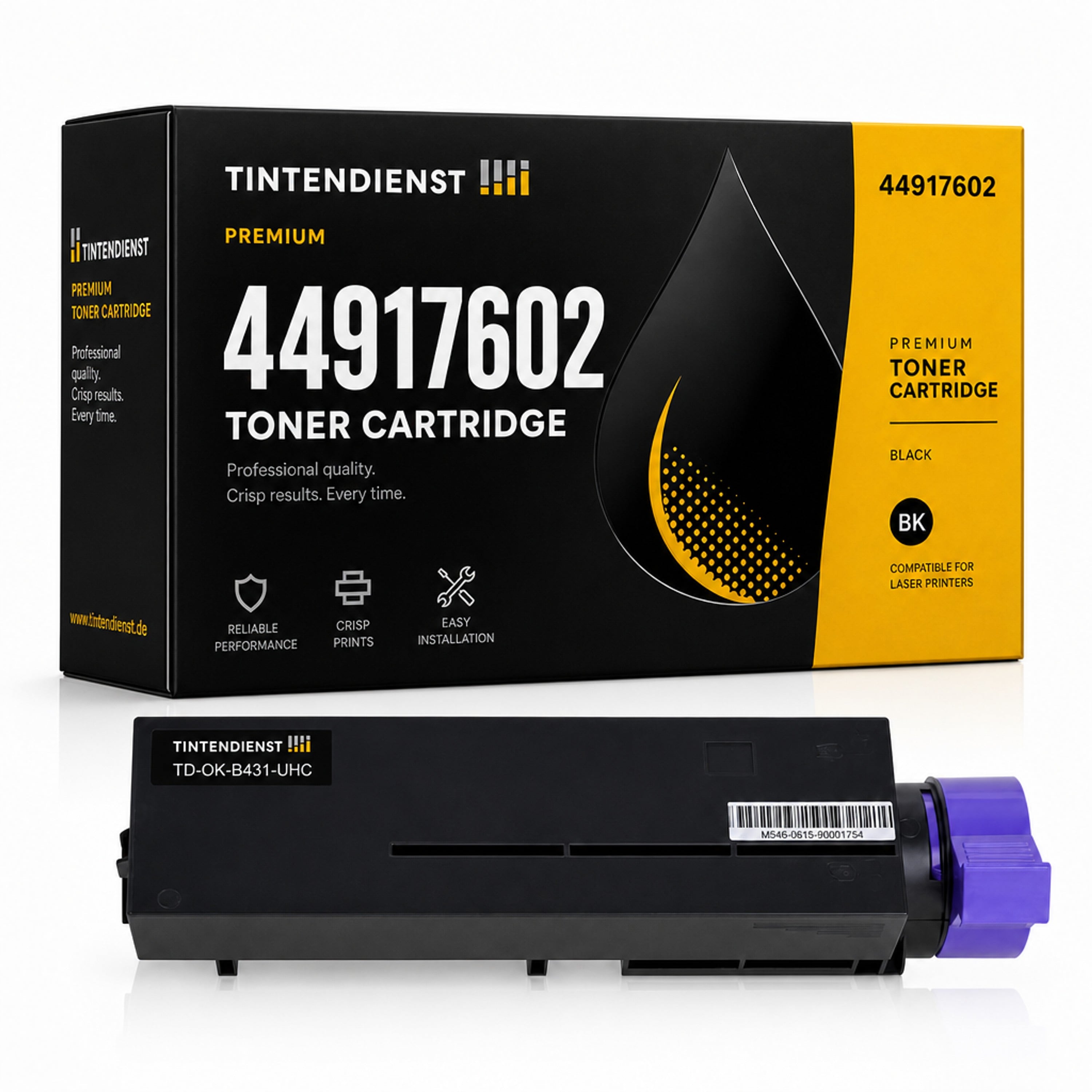 Toner kompatibel zu OKI 44917602, schwarz