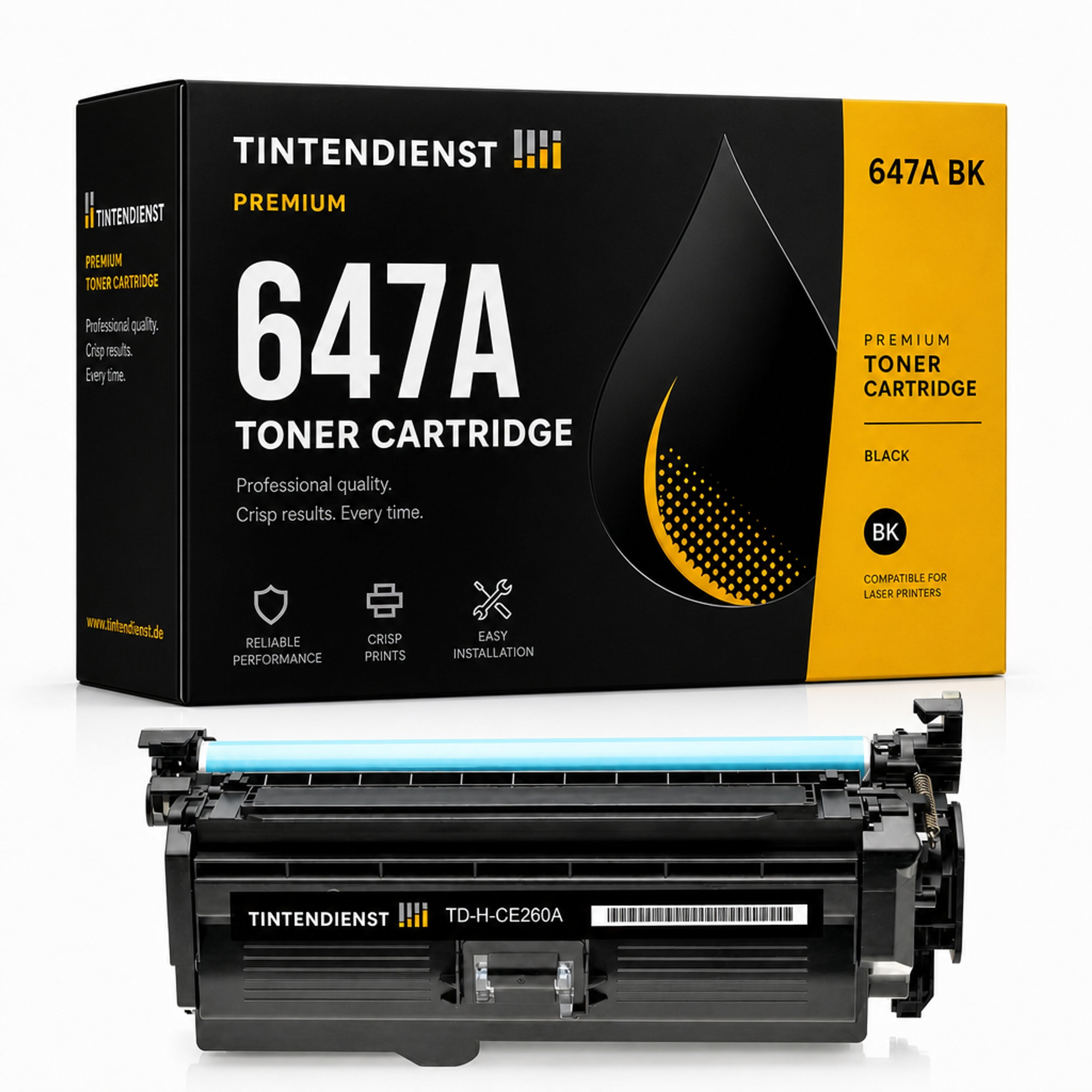 Toner kompatibel zu HP 647A, schwarz