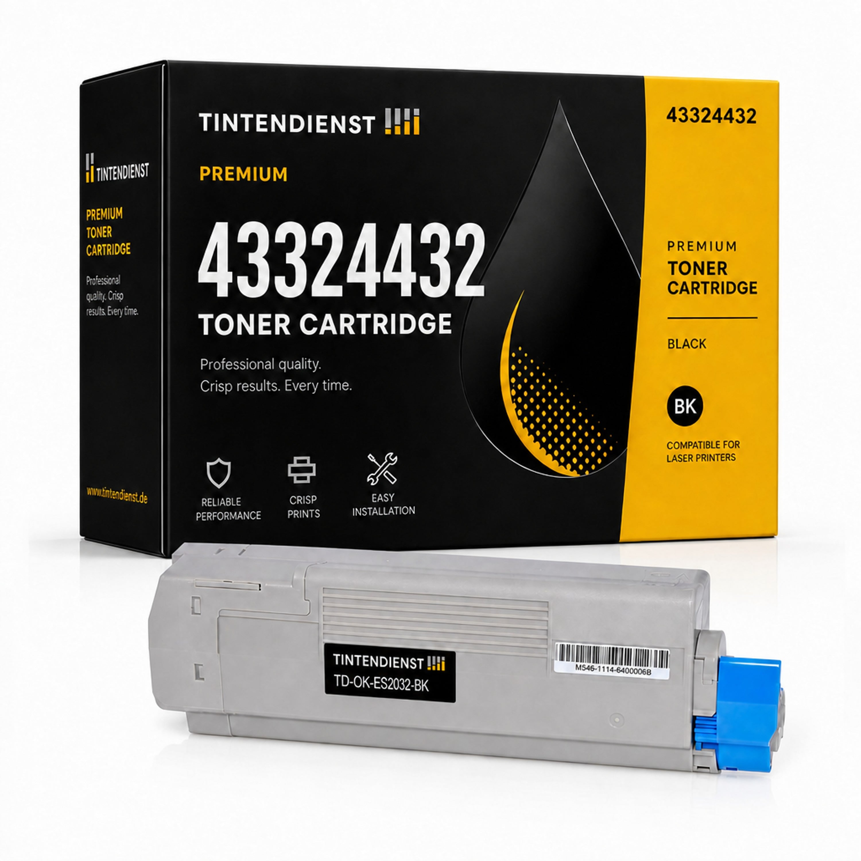 Toner kompatibel zu OKI 43324432, schwarz