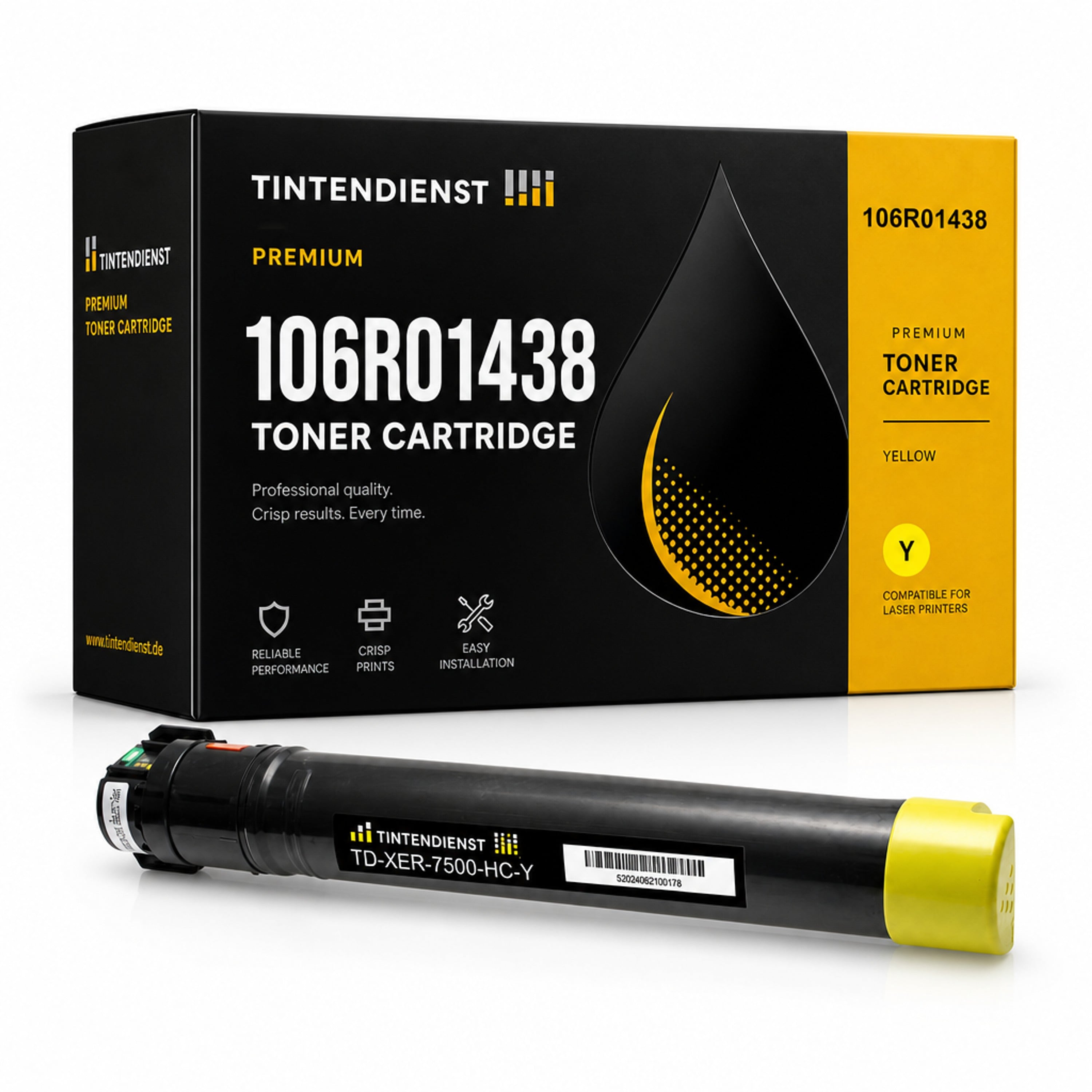 Toner kompatibel zu Xerox 106R01438, gelb