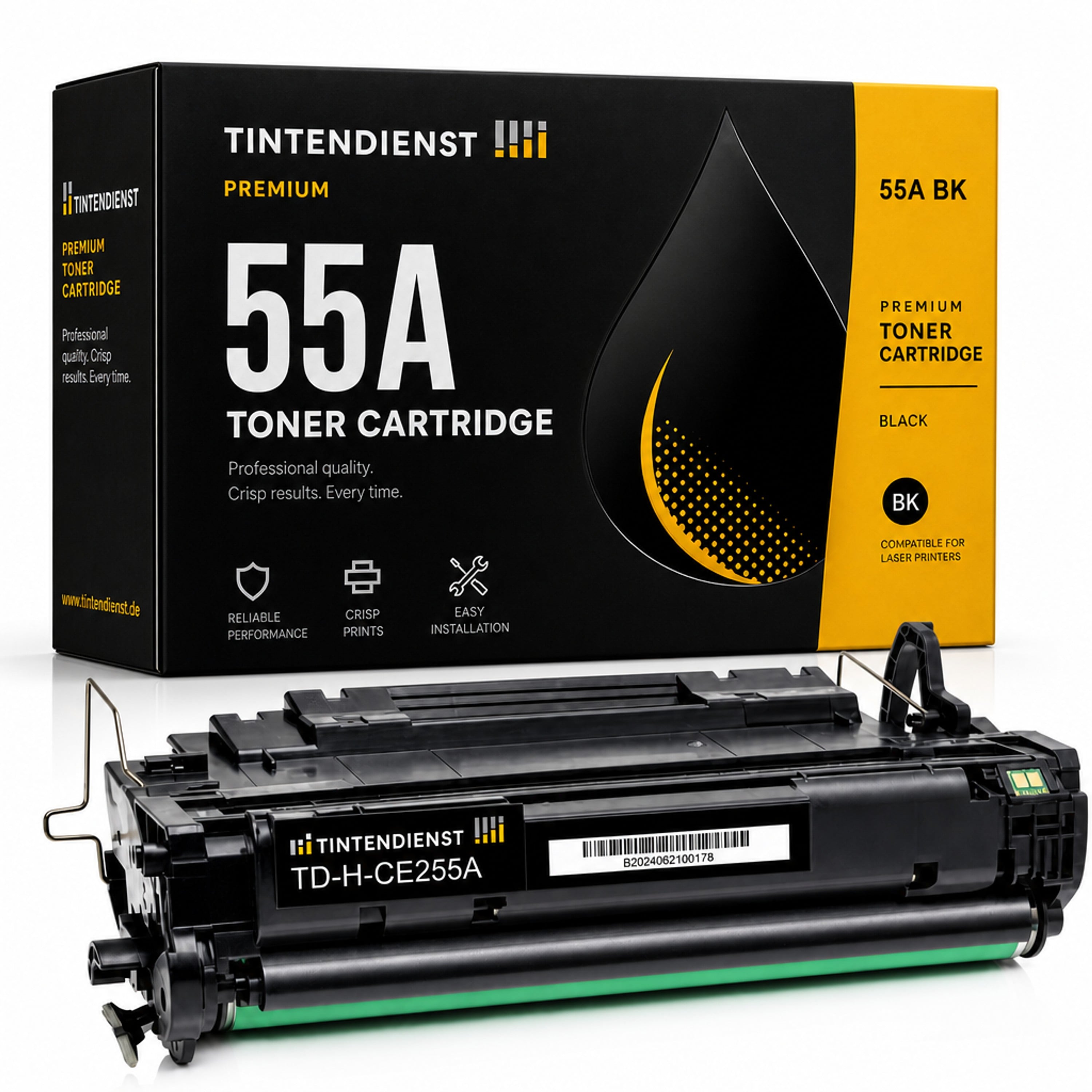 Toner kompatibel zu HP 55A, schwarz