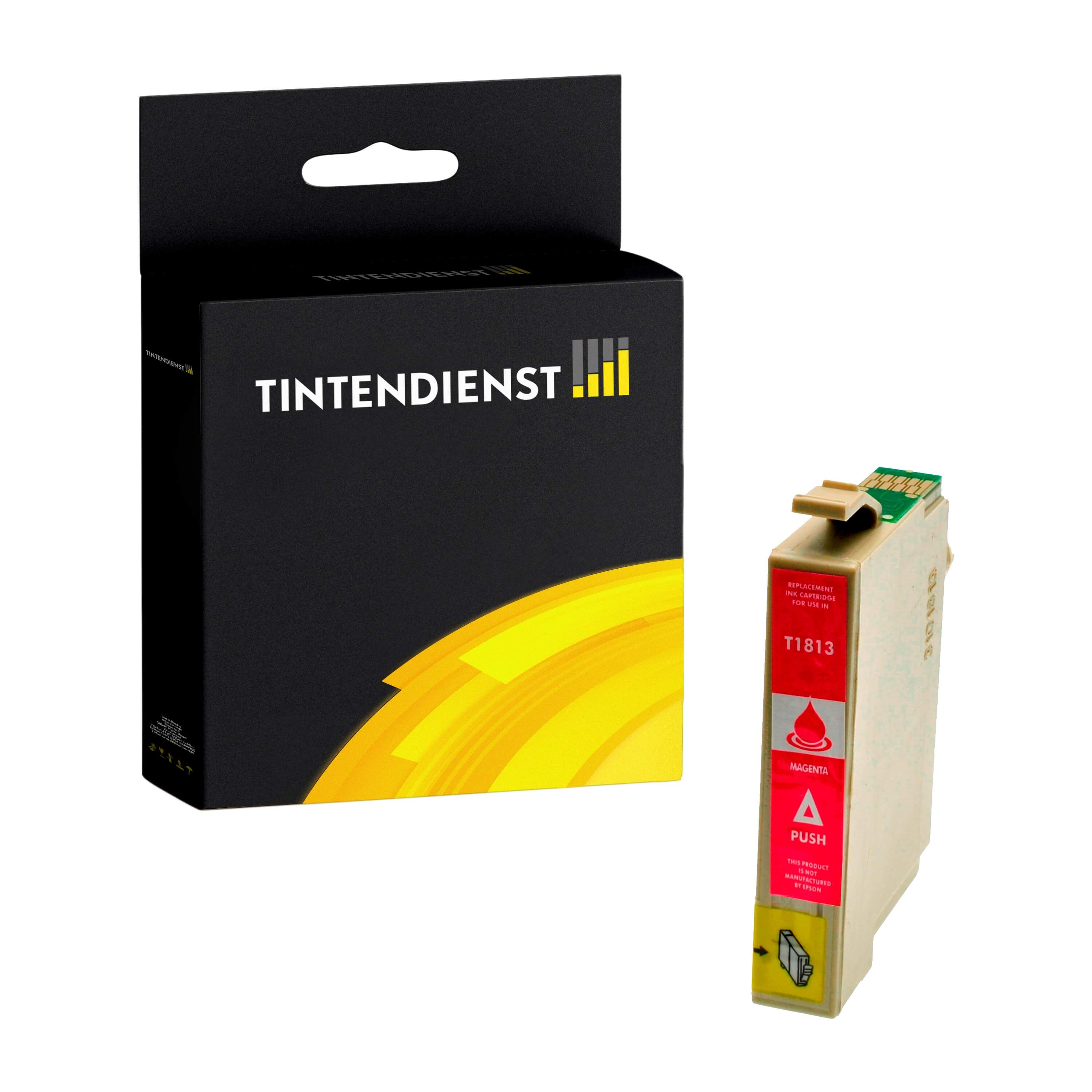 Tintendienst kompatibel für Epson Tintenpatrone C13T18134010 / 18XL Magenta [XL Füllmenge]