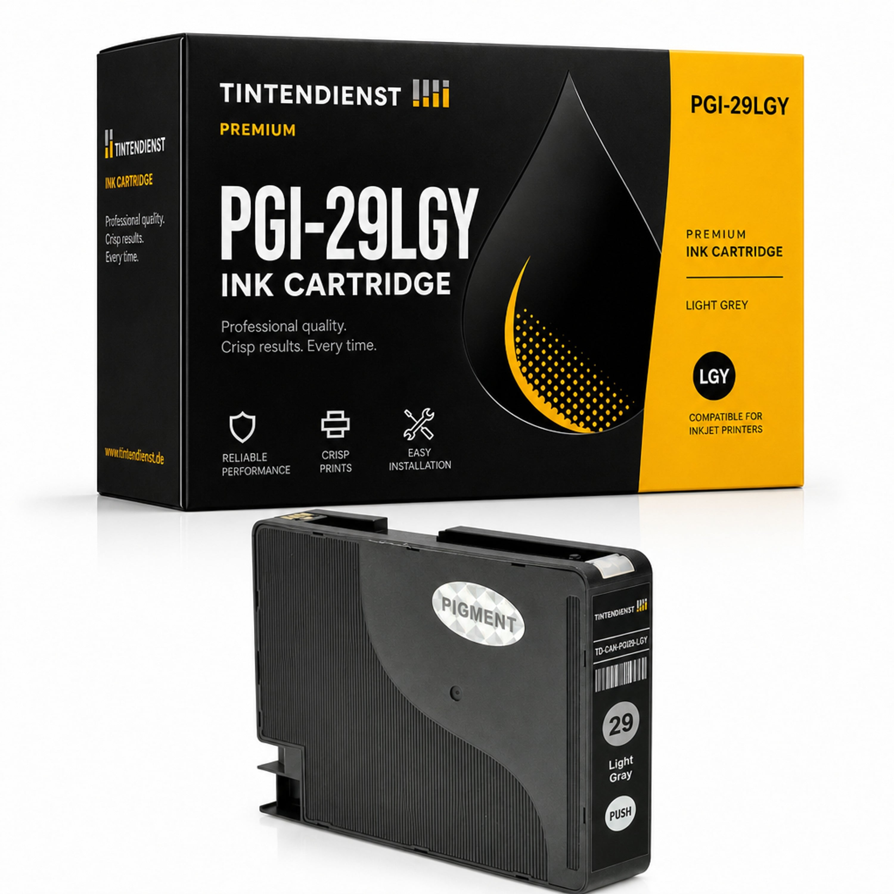Druckerpatrone kompatibel zu Canon PGI-29LGY, light grau
