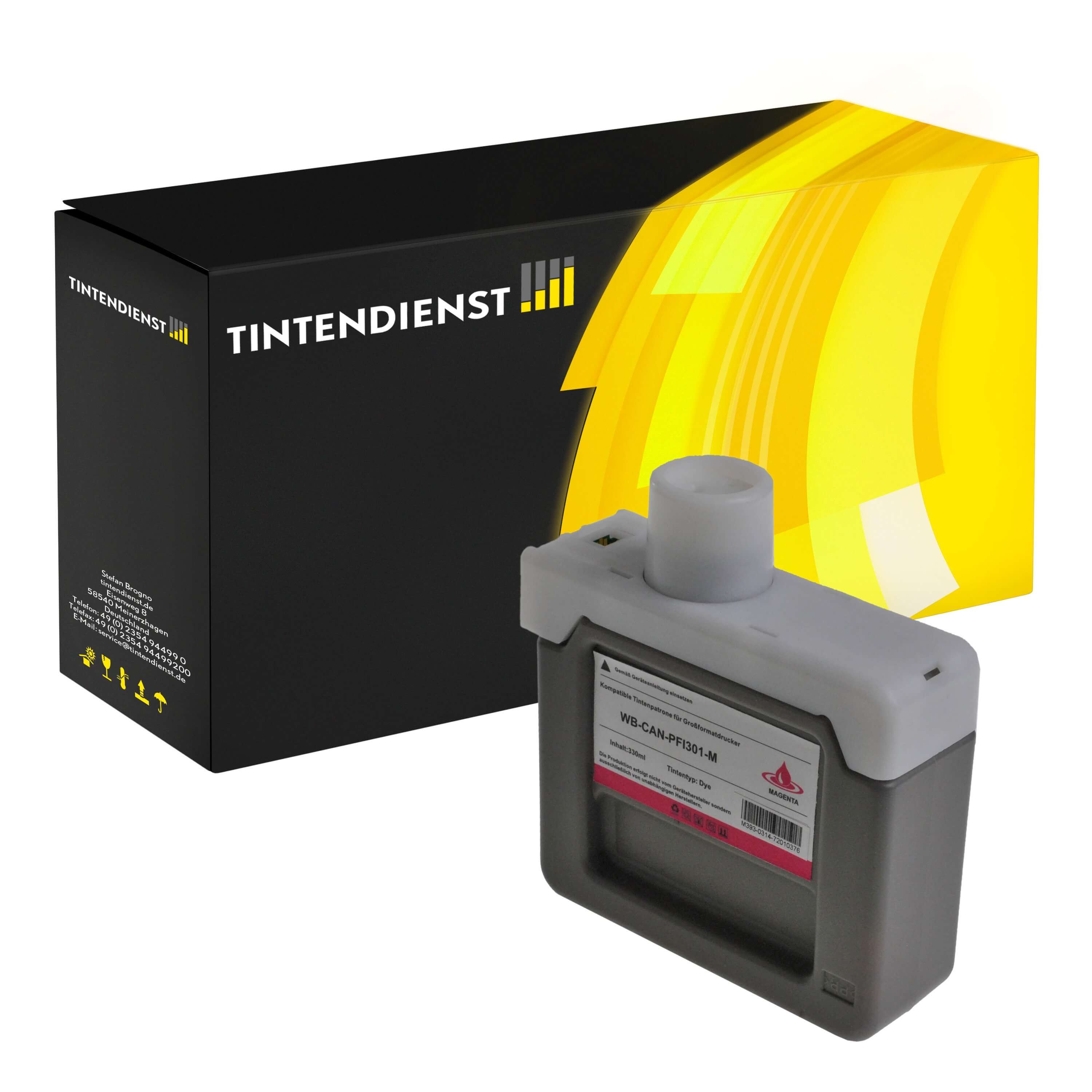 Druckerpatrone kompatibel zu Canon PFI-301M, magenta