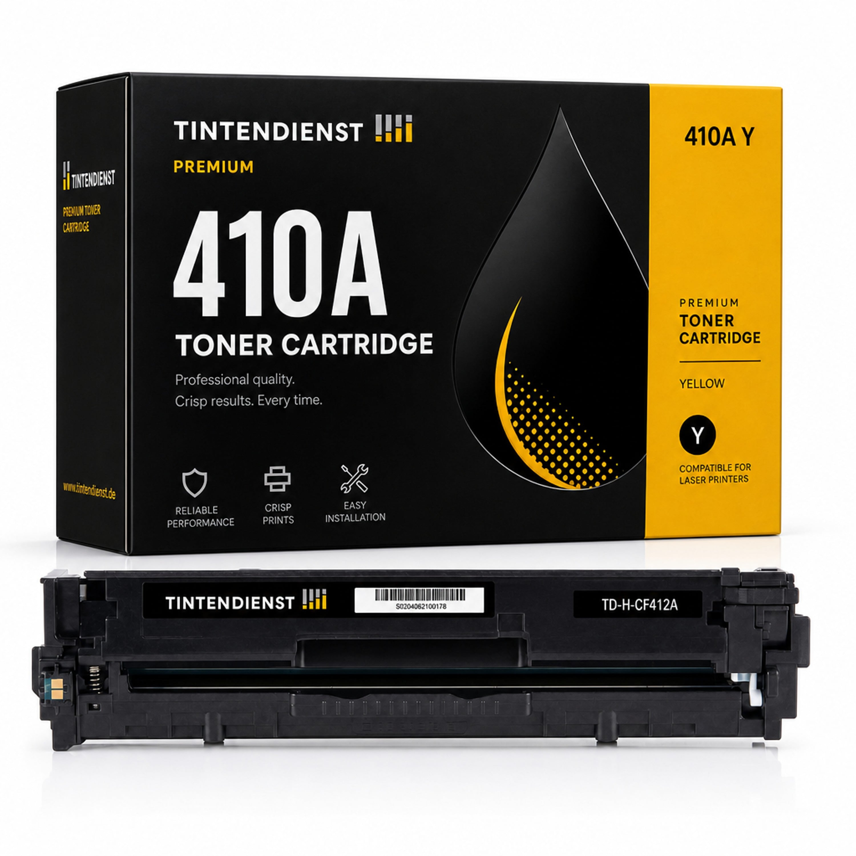 Toner kompatibel zu HP 410A, gelb