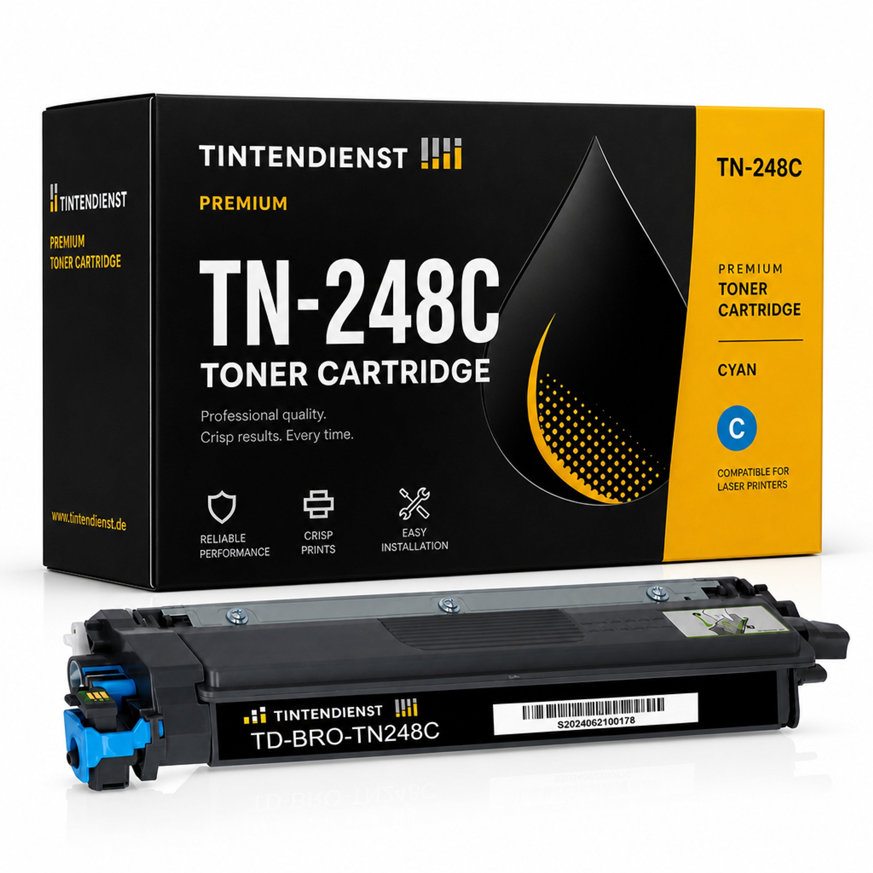 Toner kompatibel zu Brother TN-248C, cyan