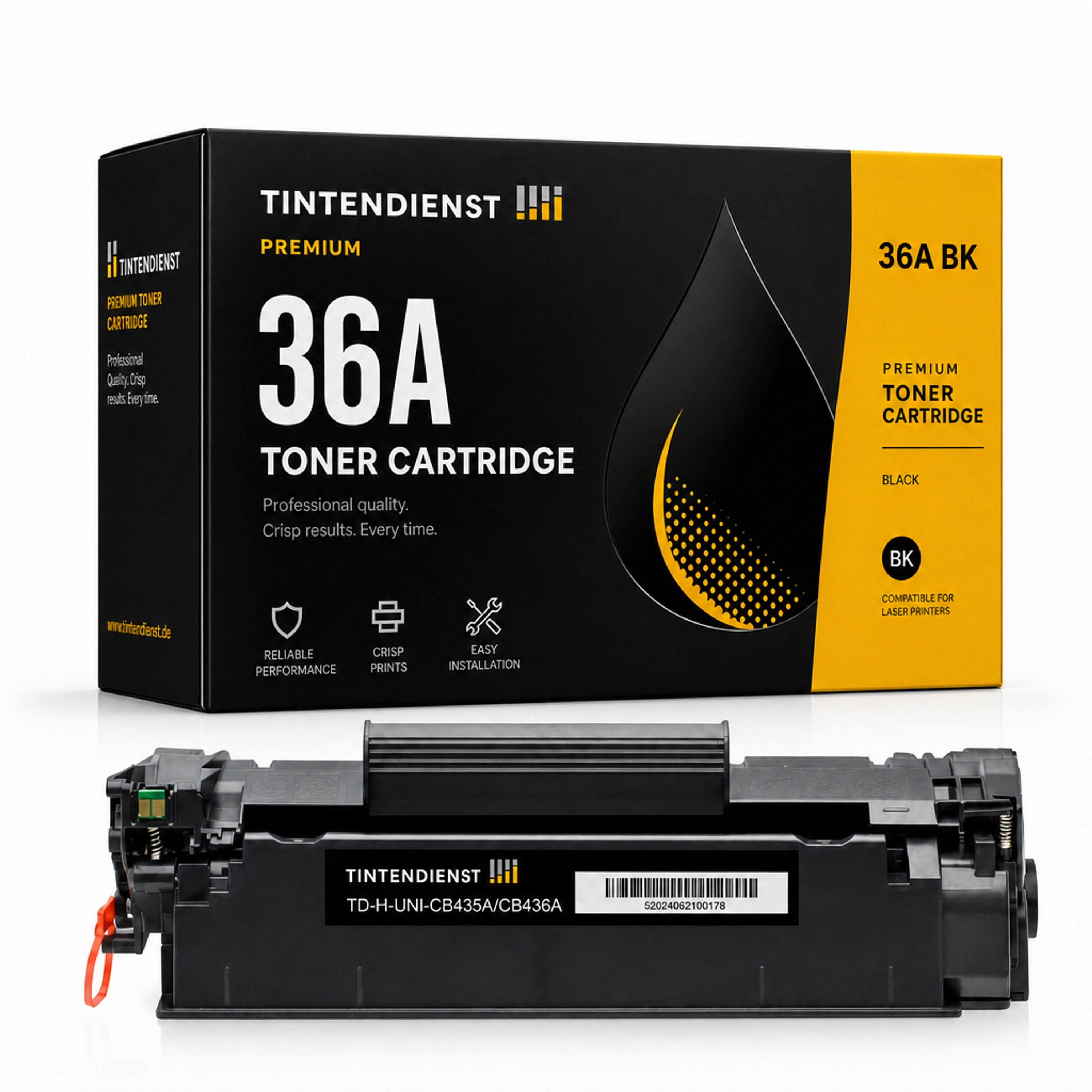 Toner kompatibel zu HP 36A, schwarz