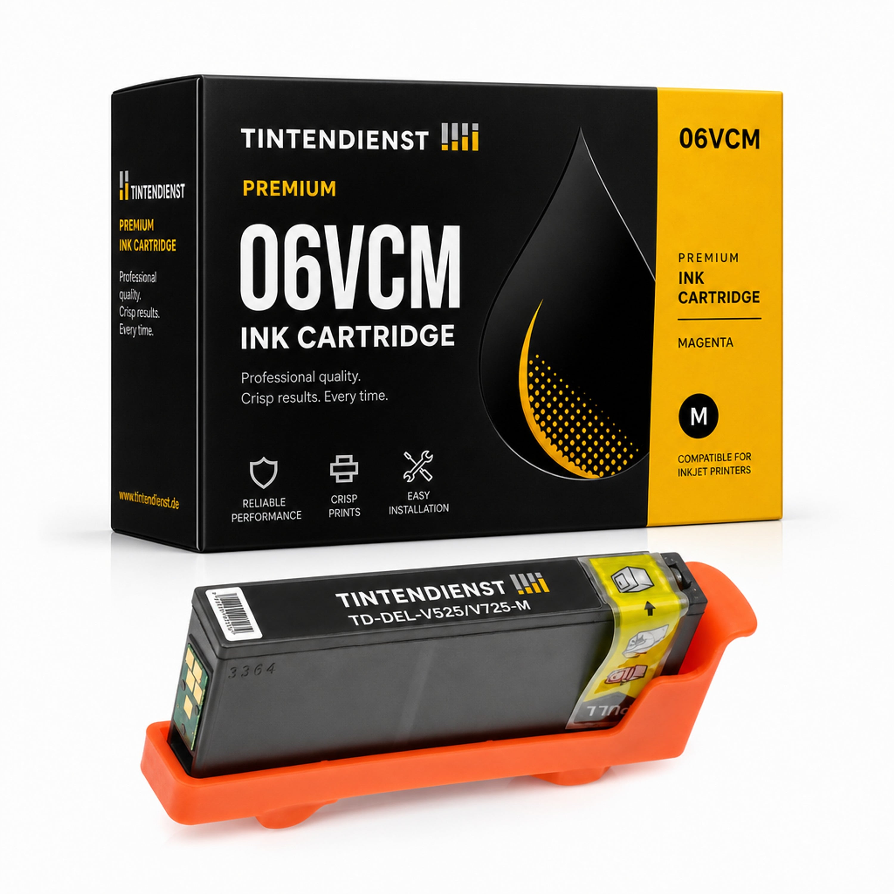 Druckerpatrone kompatibel zu Dell 06VCM, magenta