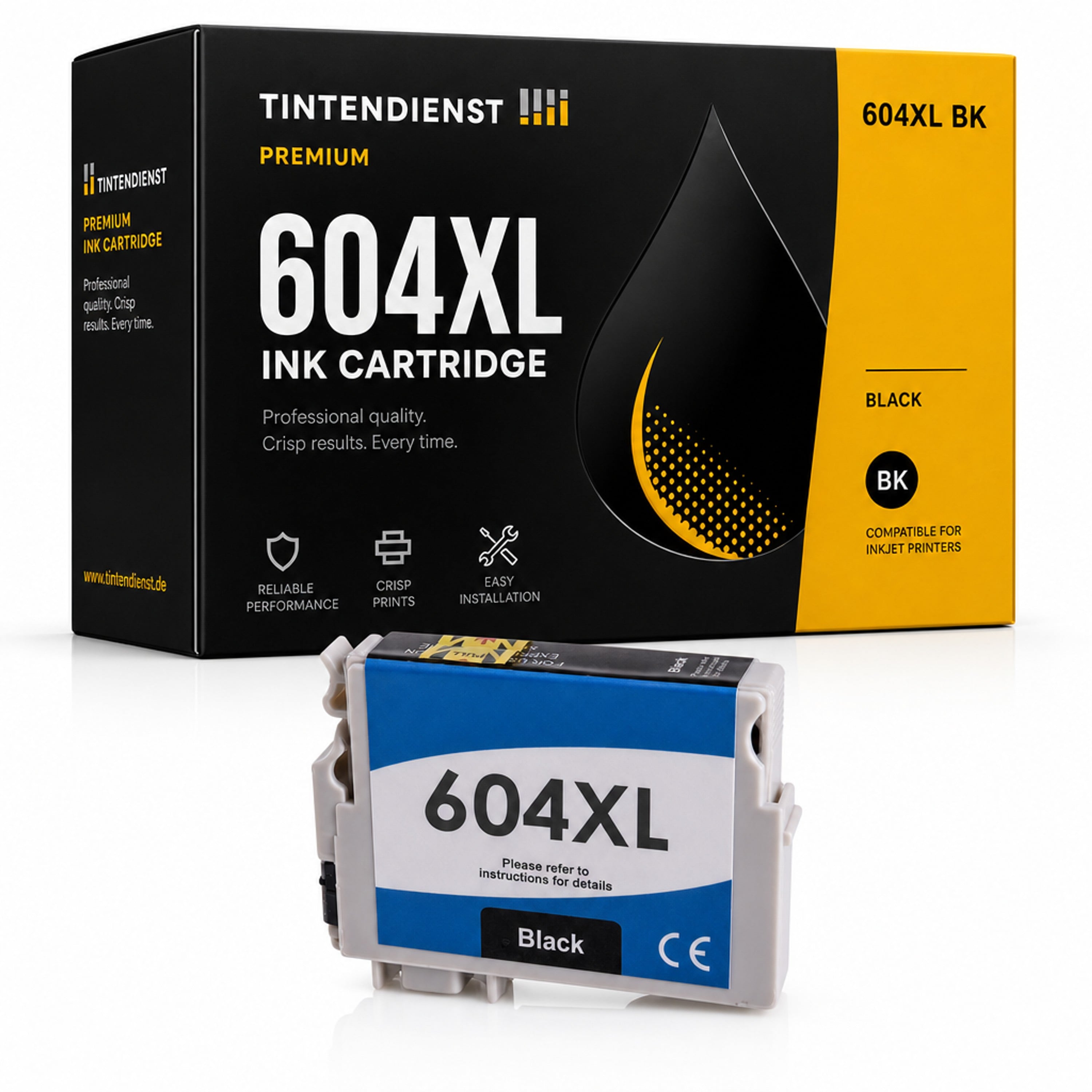 Druckerpatrone kompatibel zu Epson 604XL, schwarz