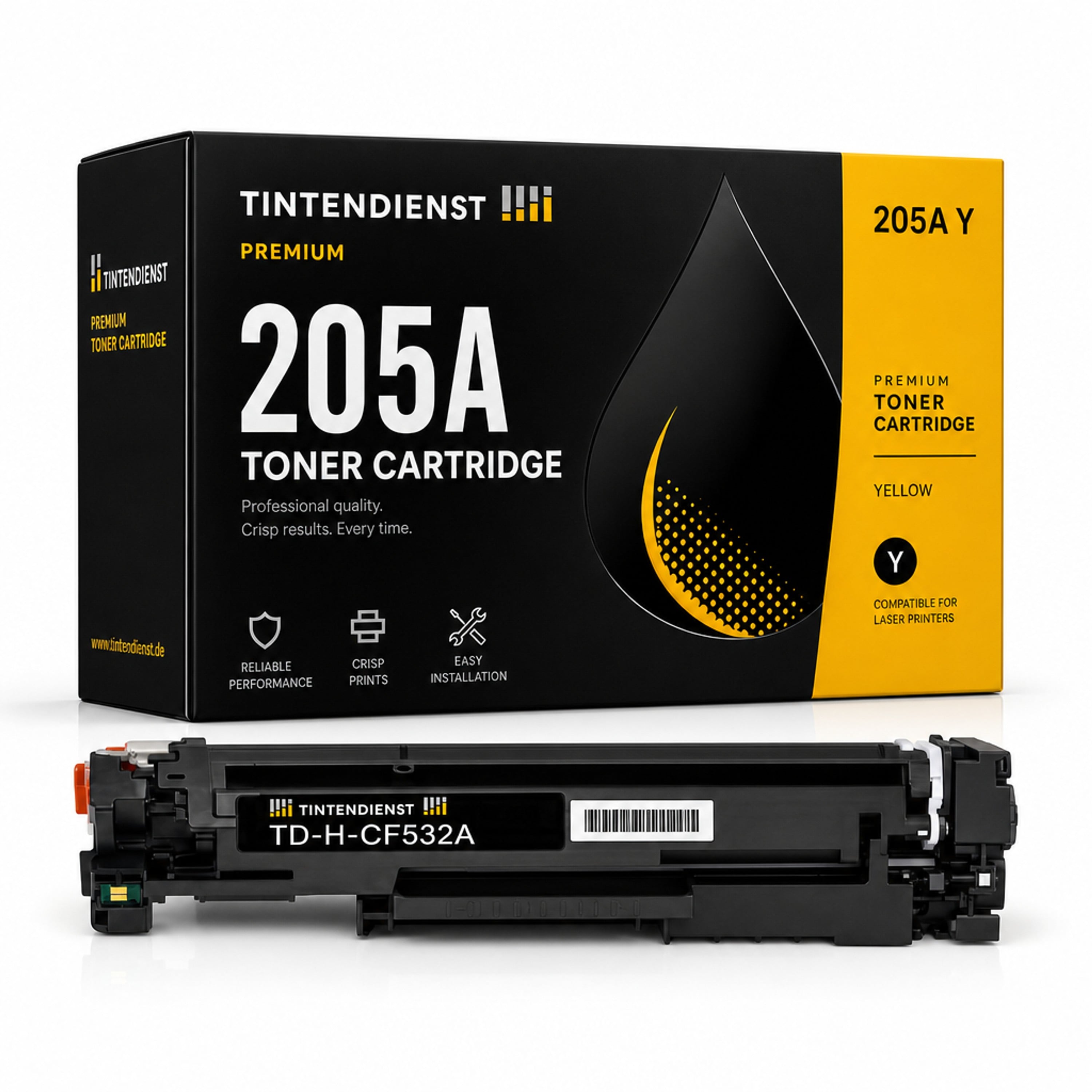 Toner kompatibel zu HP 205A, gelb