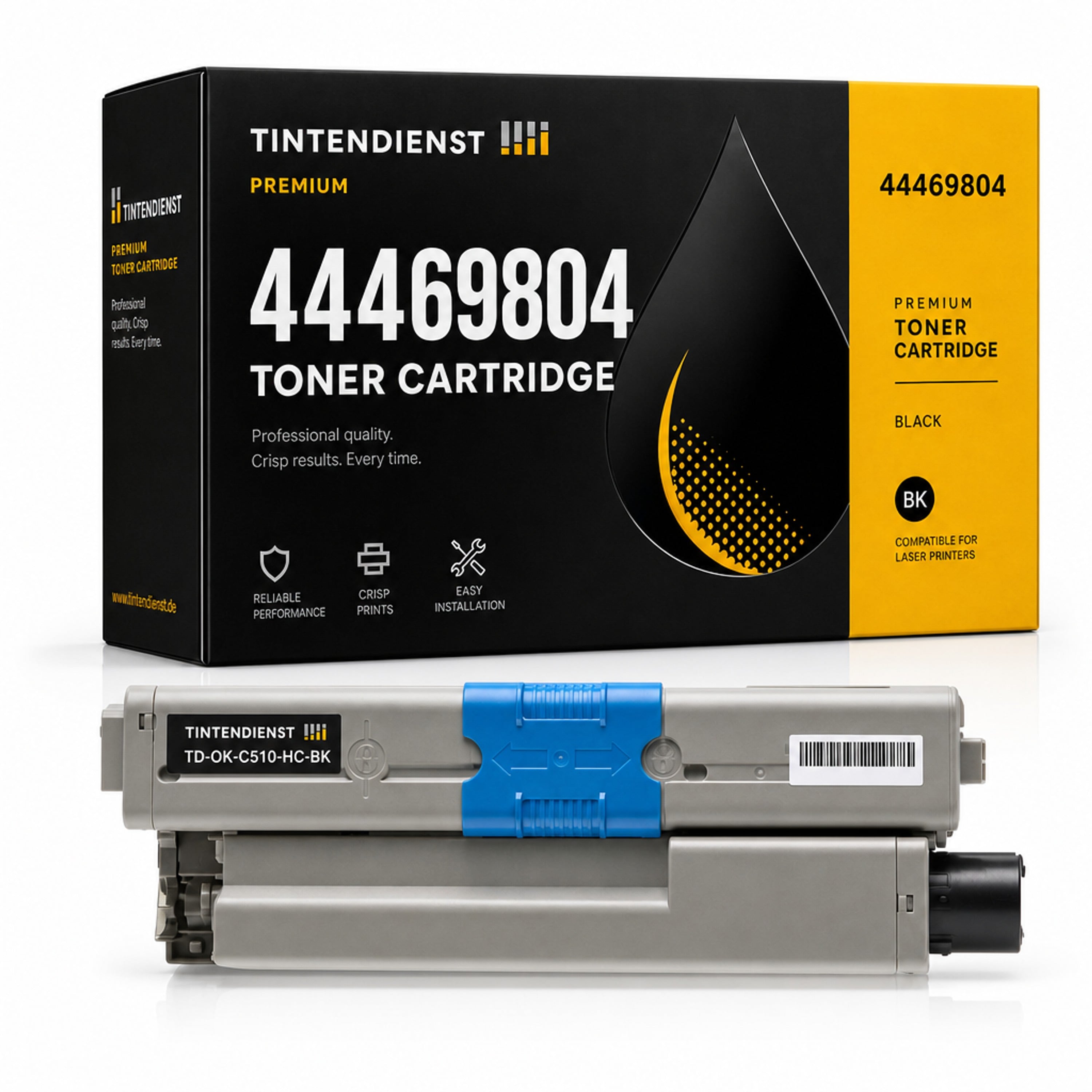 Toner kompatibel zu OKI 44469804, schwarz