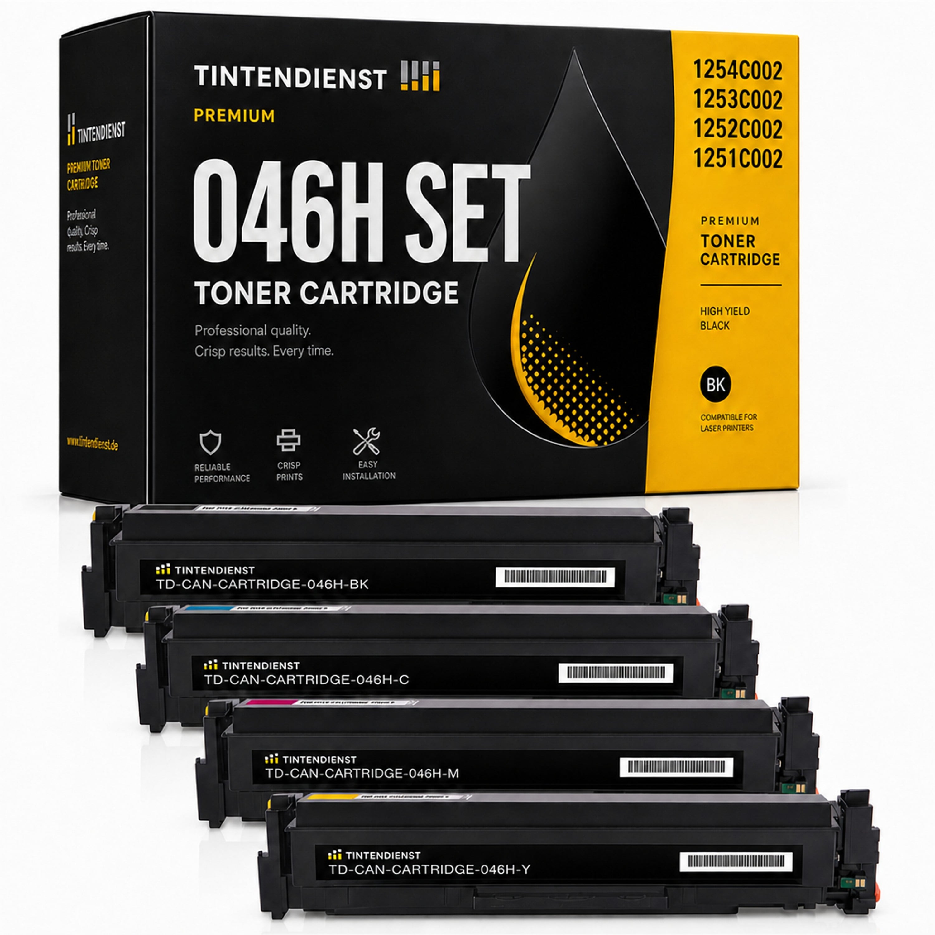 Set kompatibel zu Canon 1254C002, 4 Toner