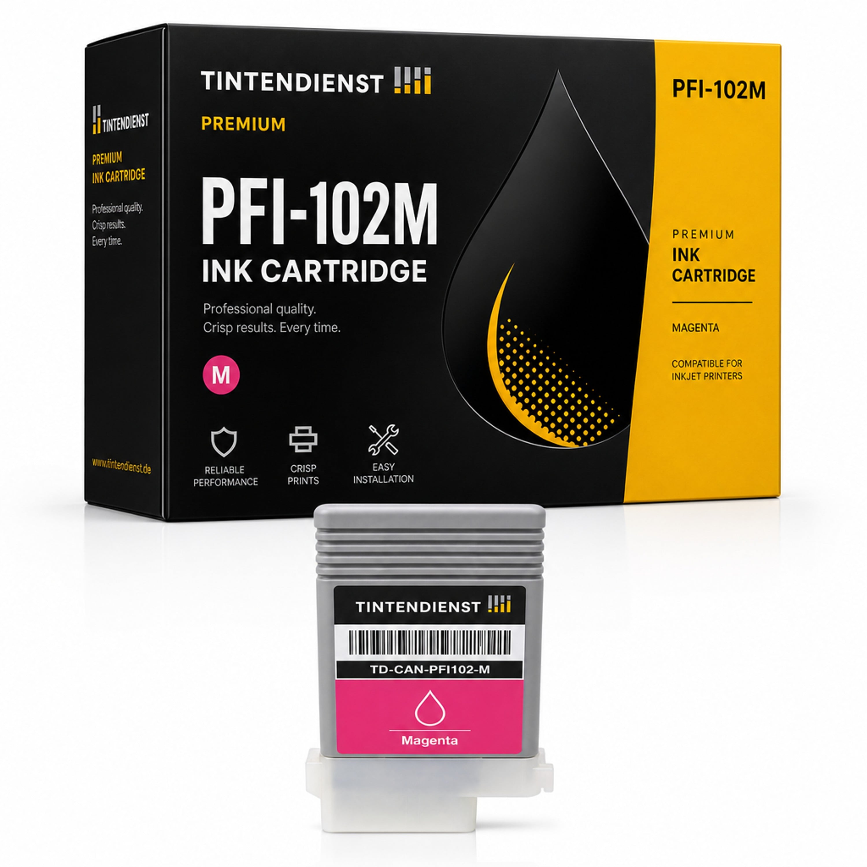 Druckerpatrone kompatibel zu Canon PFI-102M, magenta