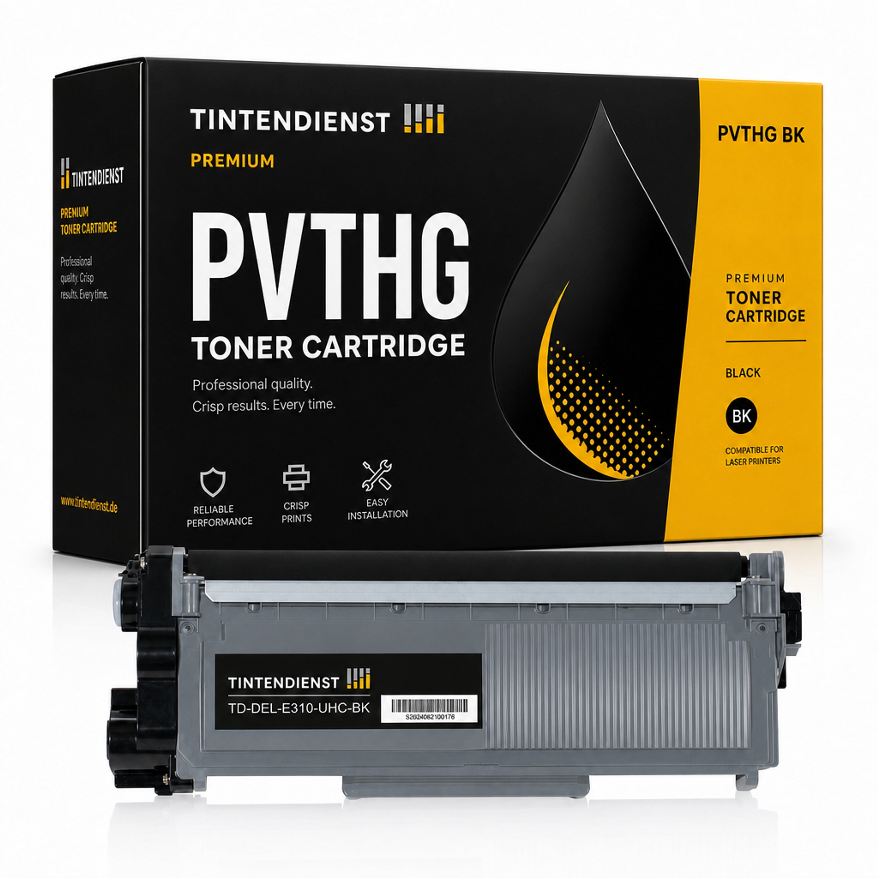 Toner kompatibel zu Dell PVTHG, schwarz