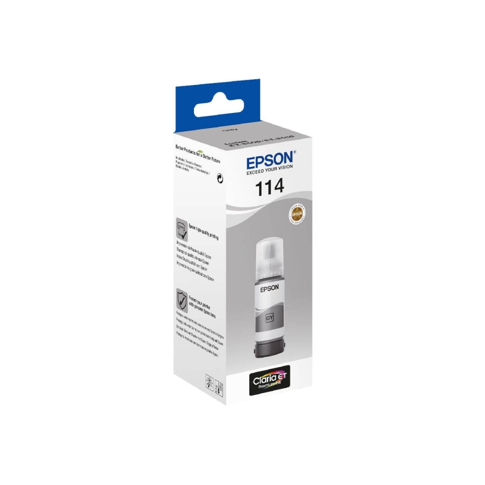 Original Epson Tintenpatrone C13T07B540 / 114 Grau