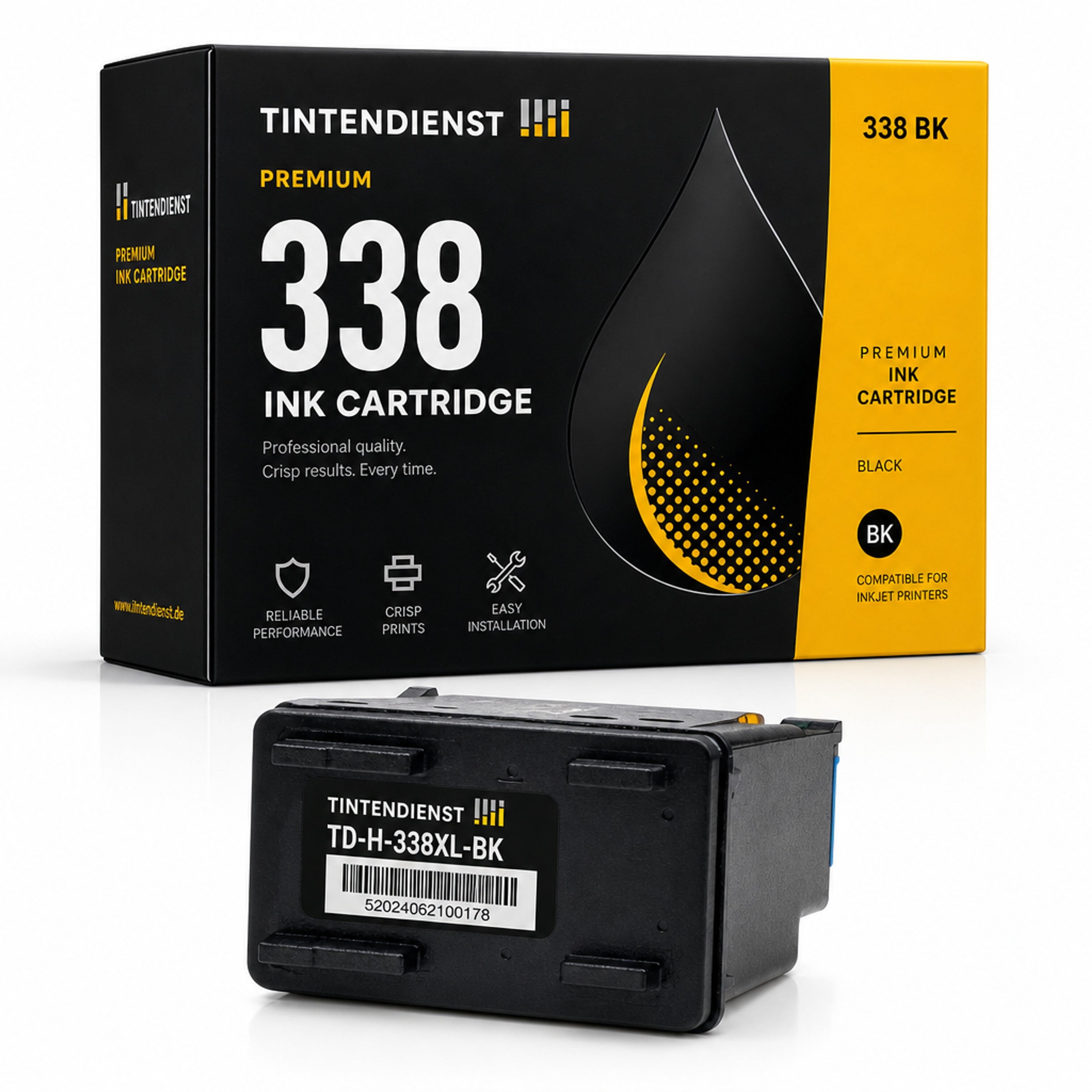 Druckerpatrone kompatibel zu HP 338, schwarz