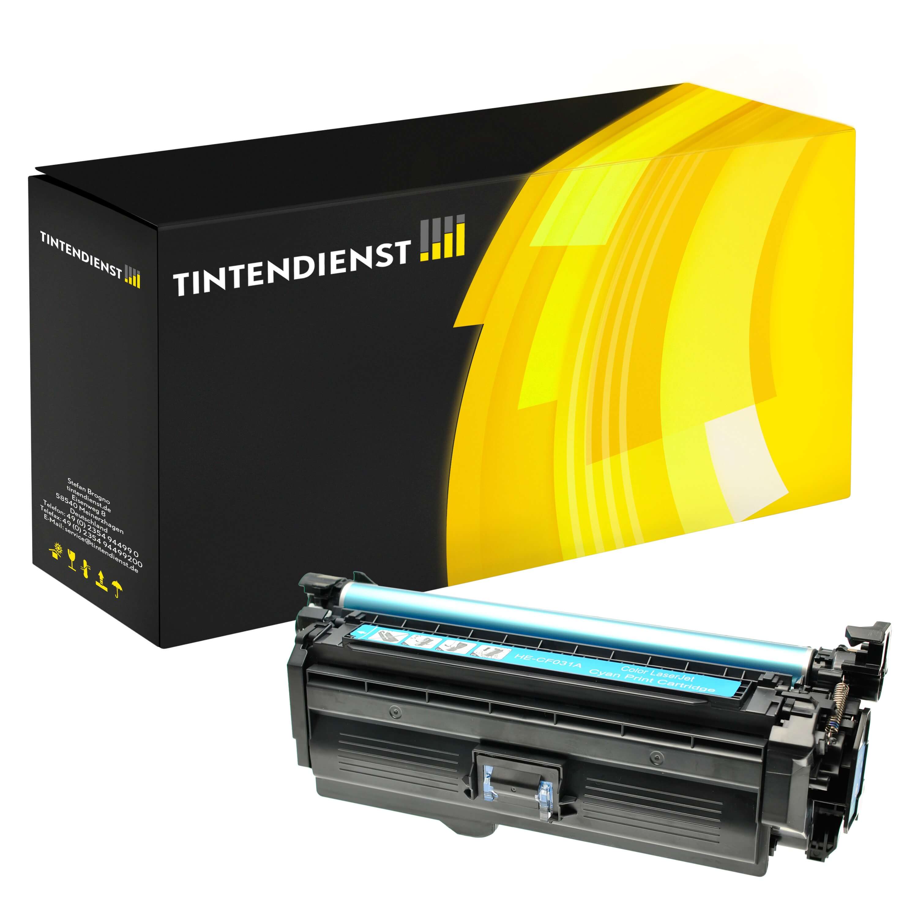 Toner kompatibel zu HP 646A, cyan