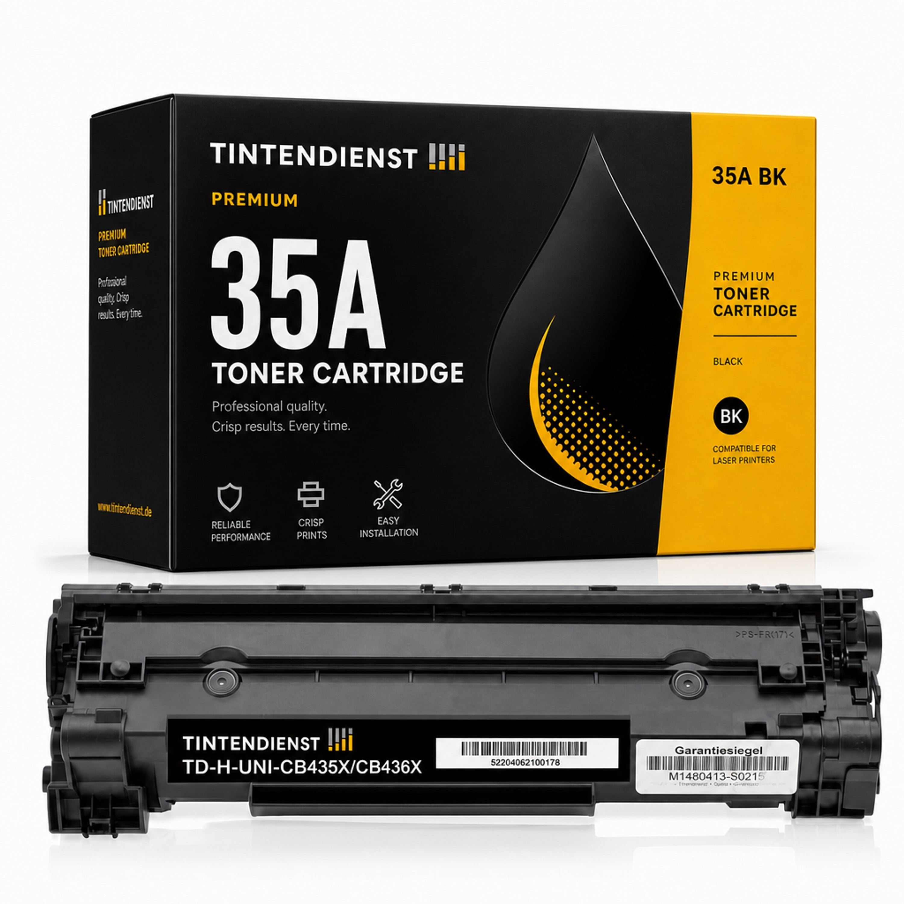 Toner kompatibel zu HP 35A XL, schwarz