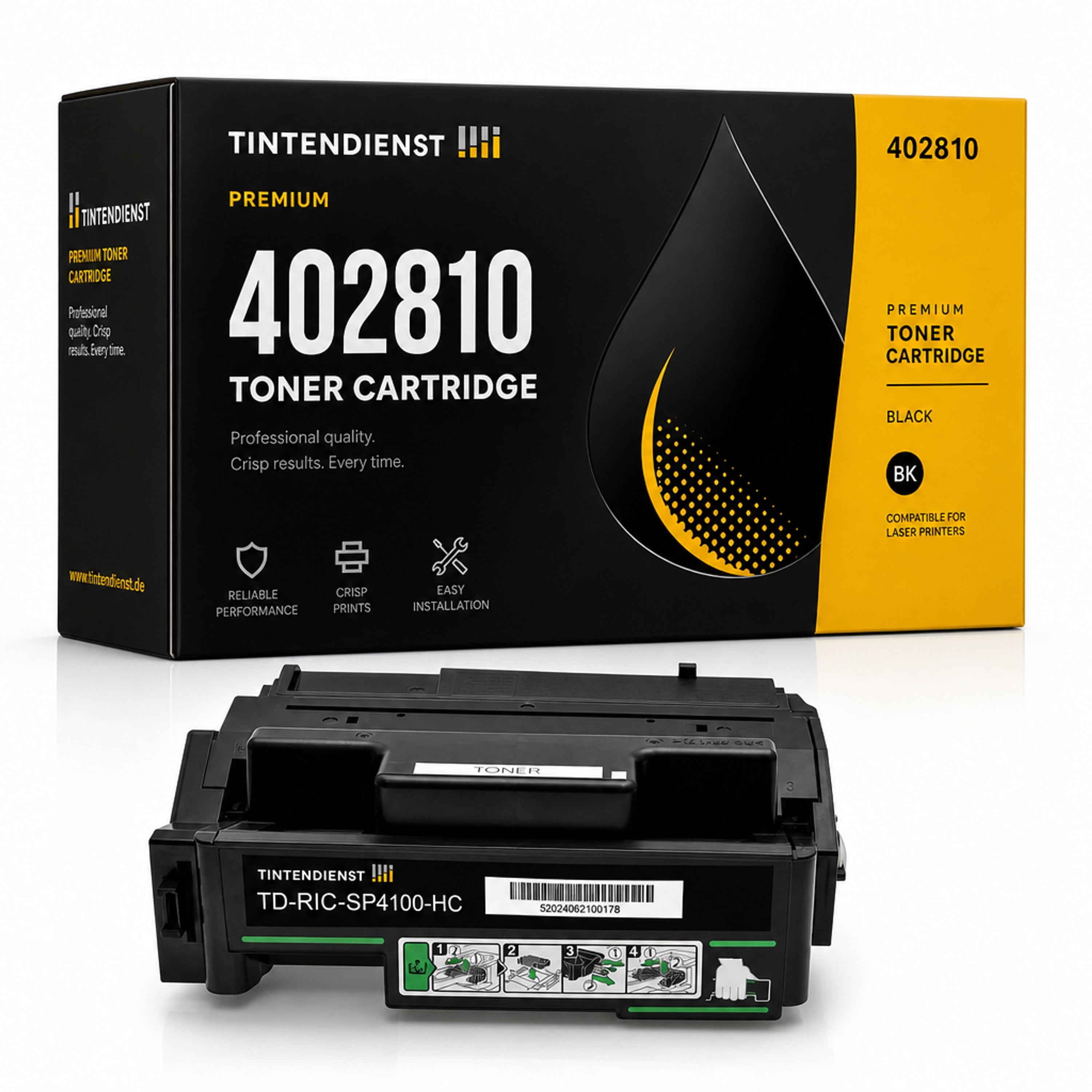 Toner kompatibel zu Ricoh 402810, schwarz