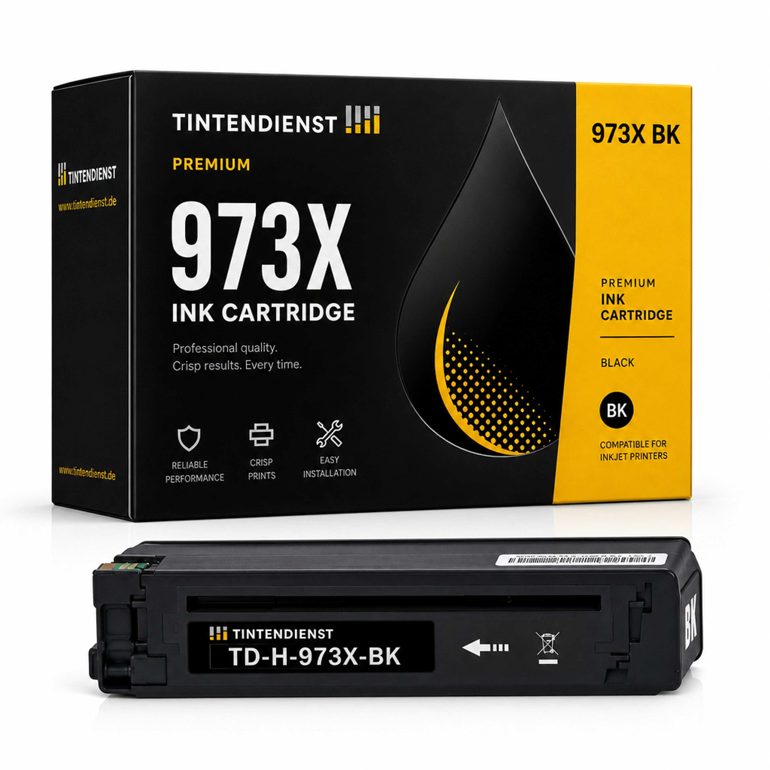 Druckerpatrone kompatibel zu HP 973X, schwarz