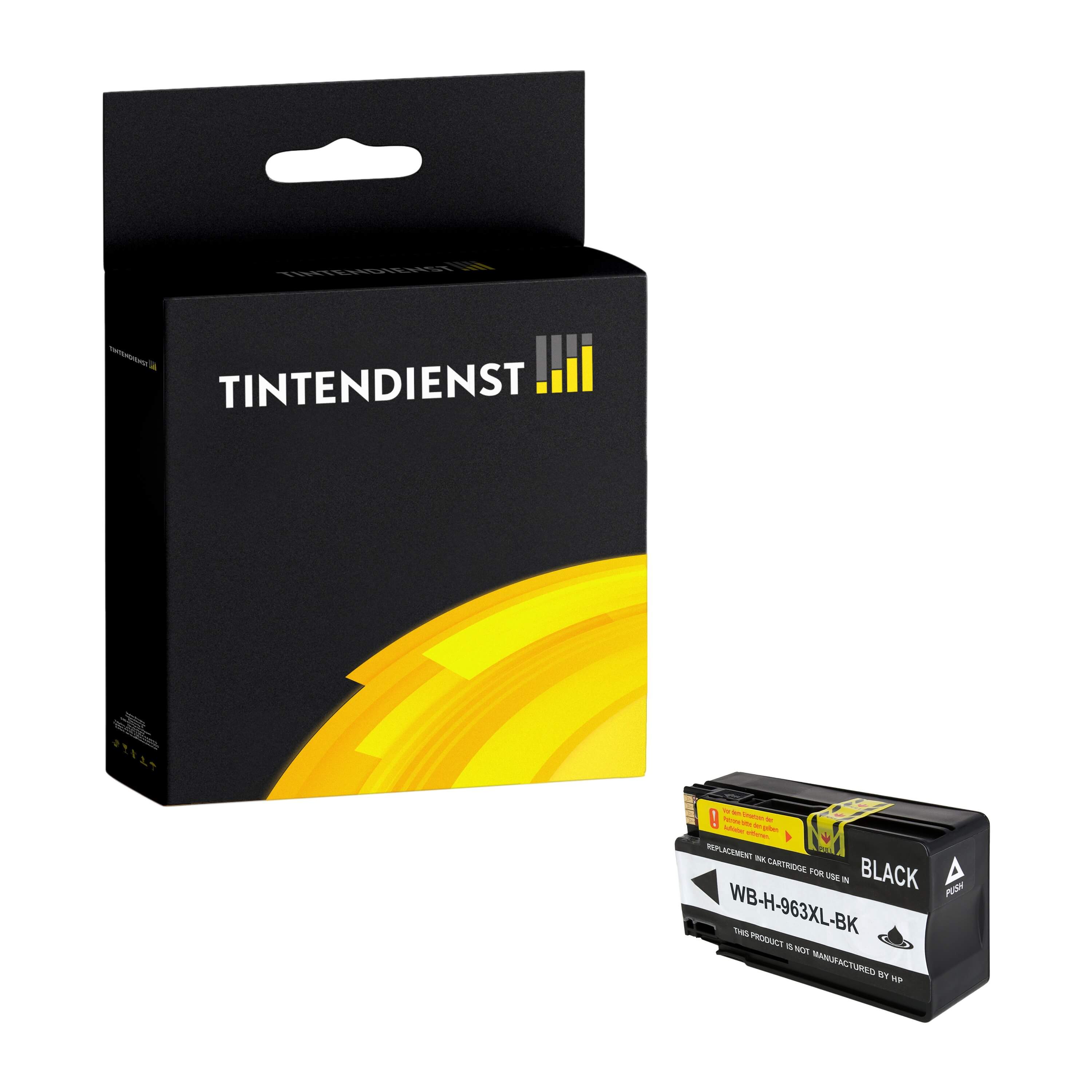 Tintendienst kompatibel für HP Tintenpatrone 3JA30AE / 963XL Schwarz [XL Füllmenge]