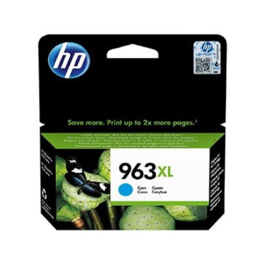 Original HP Tintenpatrone 3JA27AE / 963XL Cyan [XL Füllmenge]