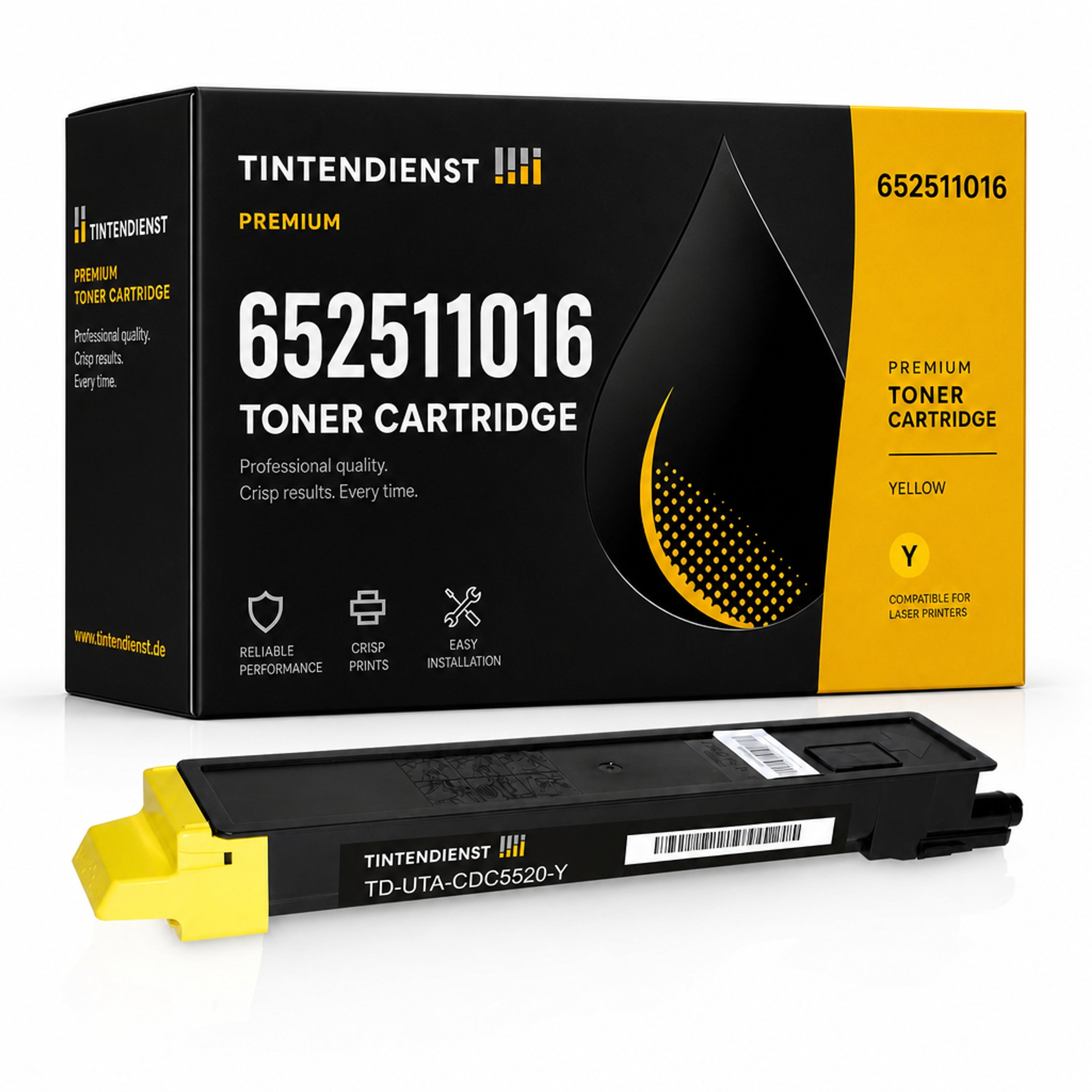 Toner kompatibel zu Utax 652511016, gelb