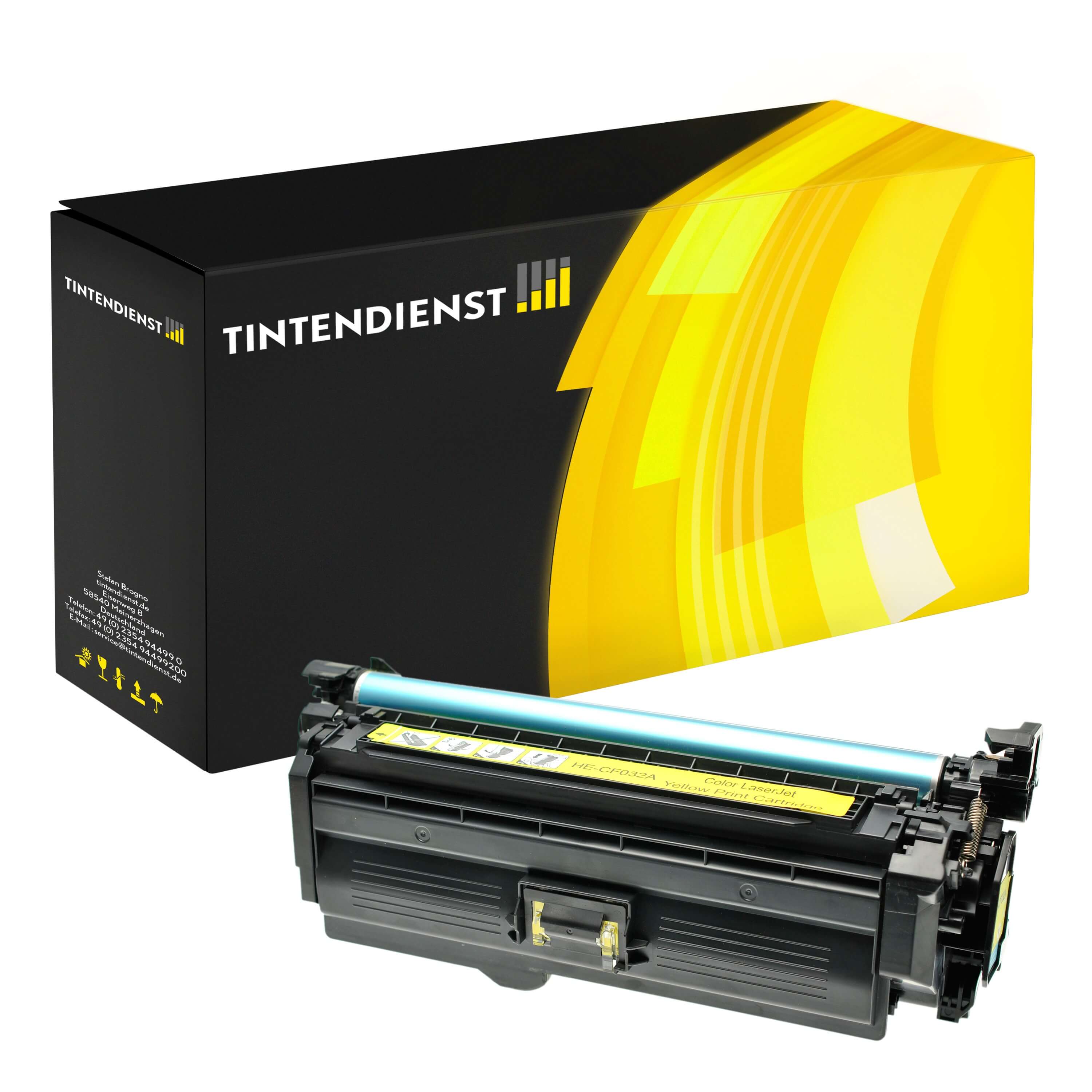 Toner kompatibel zu HP 646A, gelb