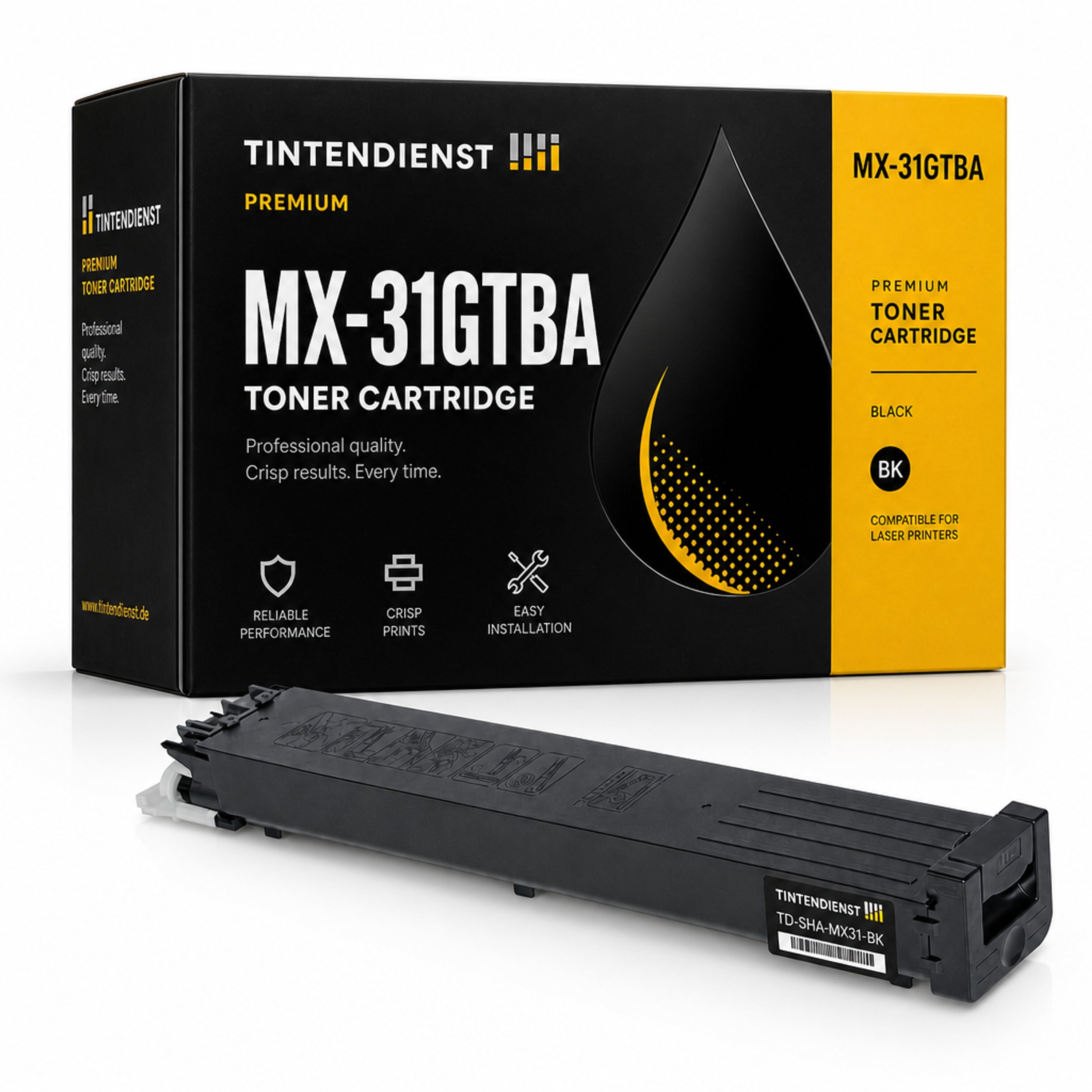 Toner kompatibel zu Sharp MX-31GTBA, schwarz
