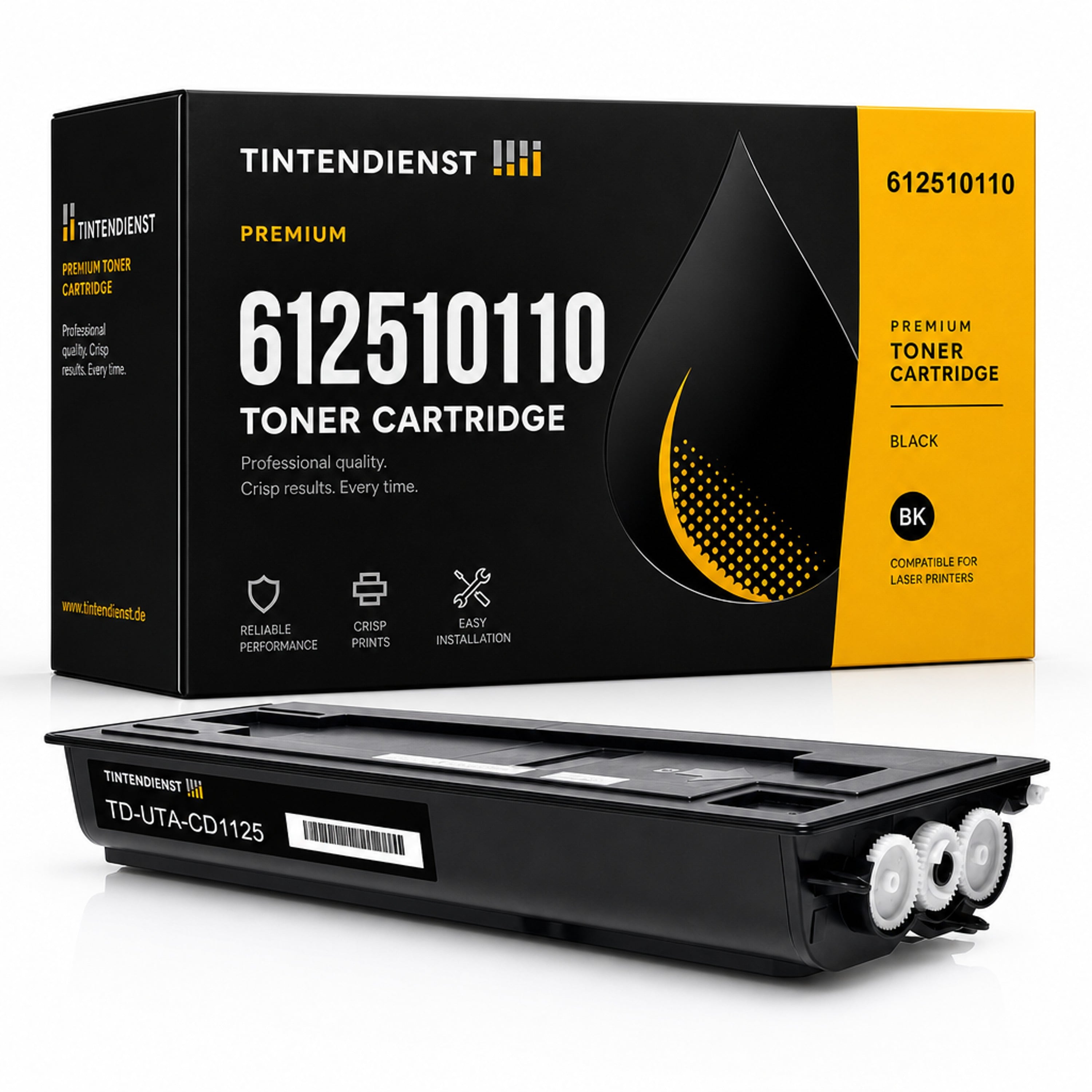 Toner kompatibel zu Utax 612510110, schwarz