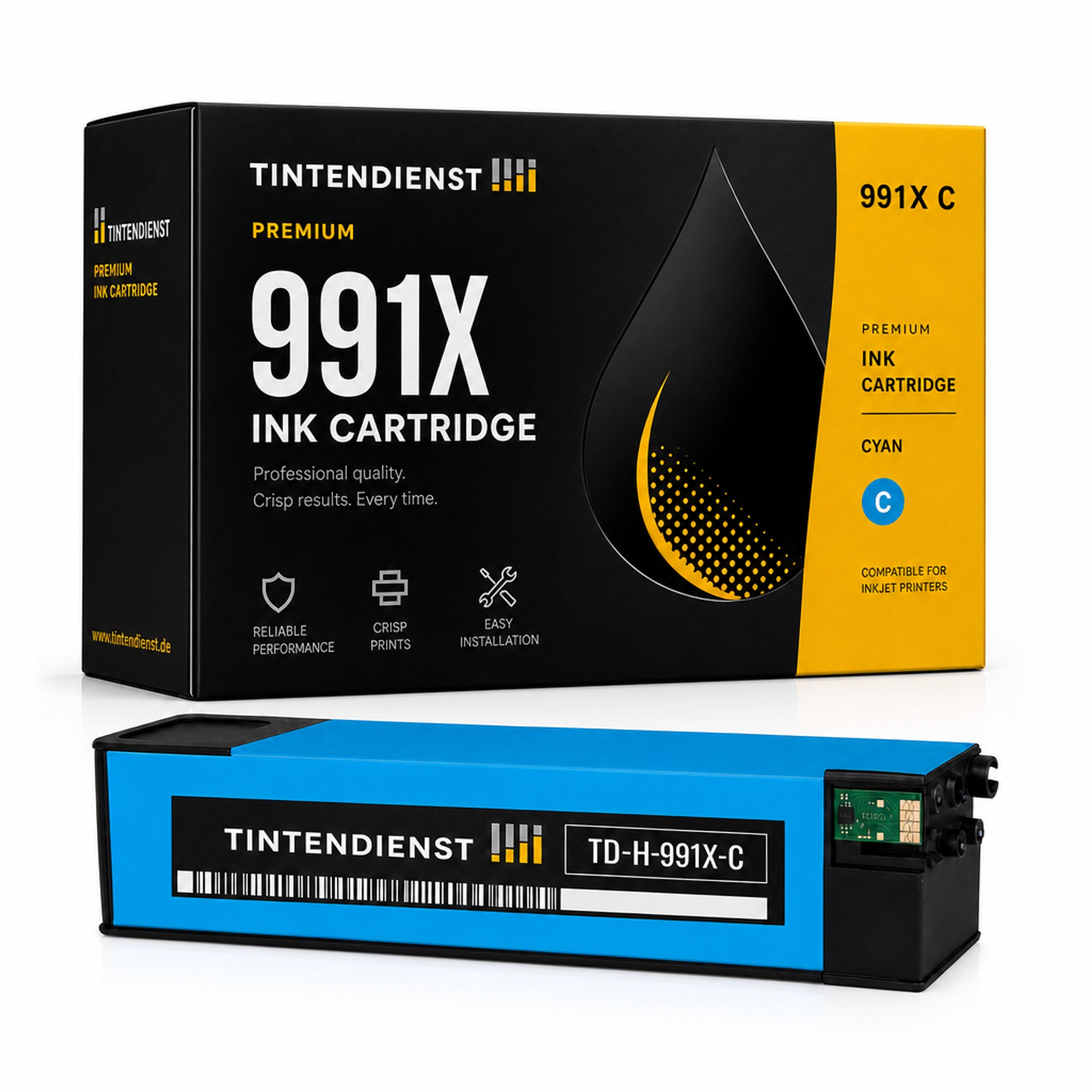 Druckerpatrone kompatibel zu HP 991X, cyan