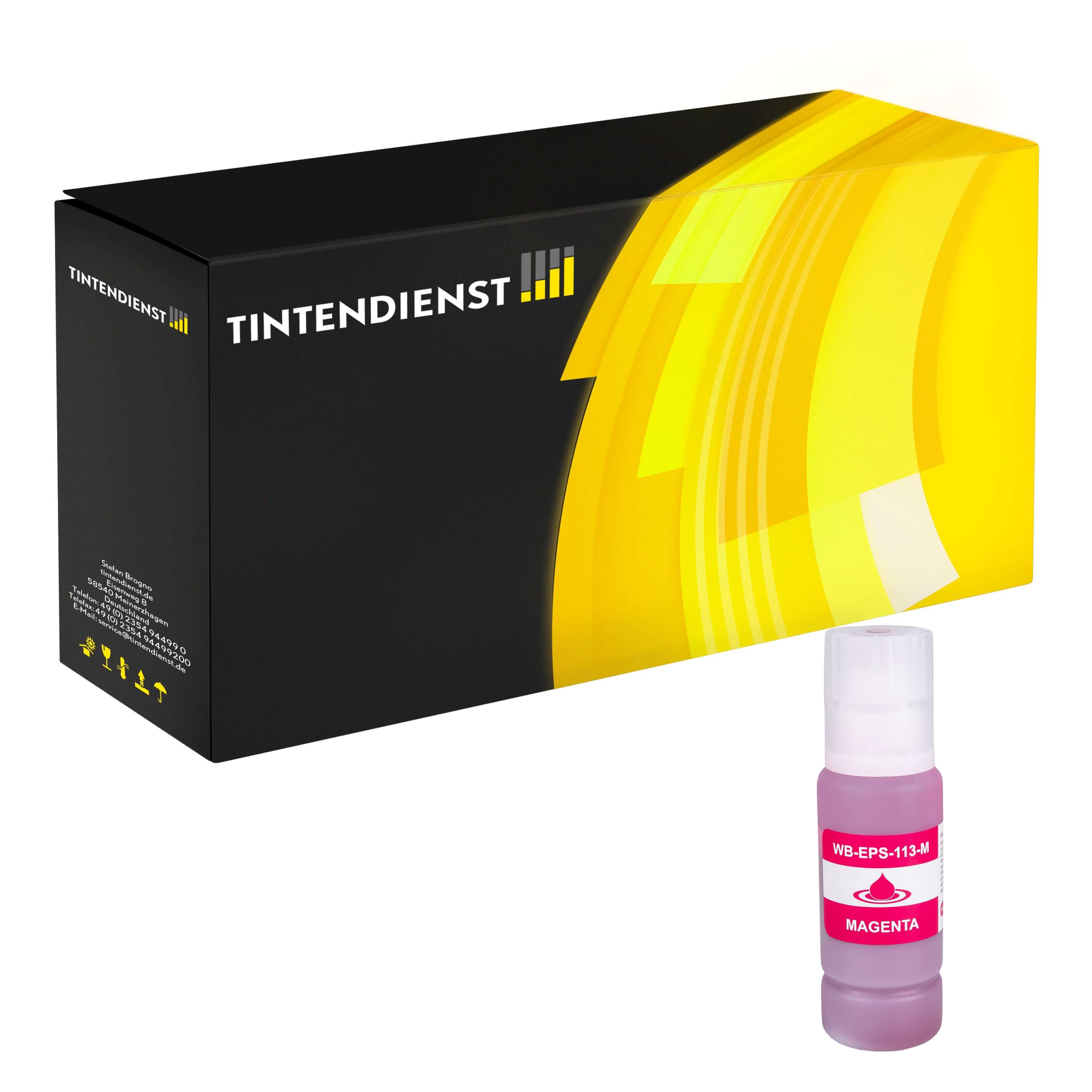 Tintendienst kompatibel für Epson Tintenpatrone C13T06B340 / 113 Magenta