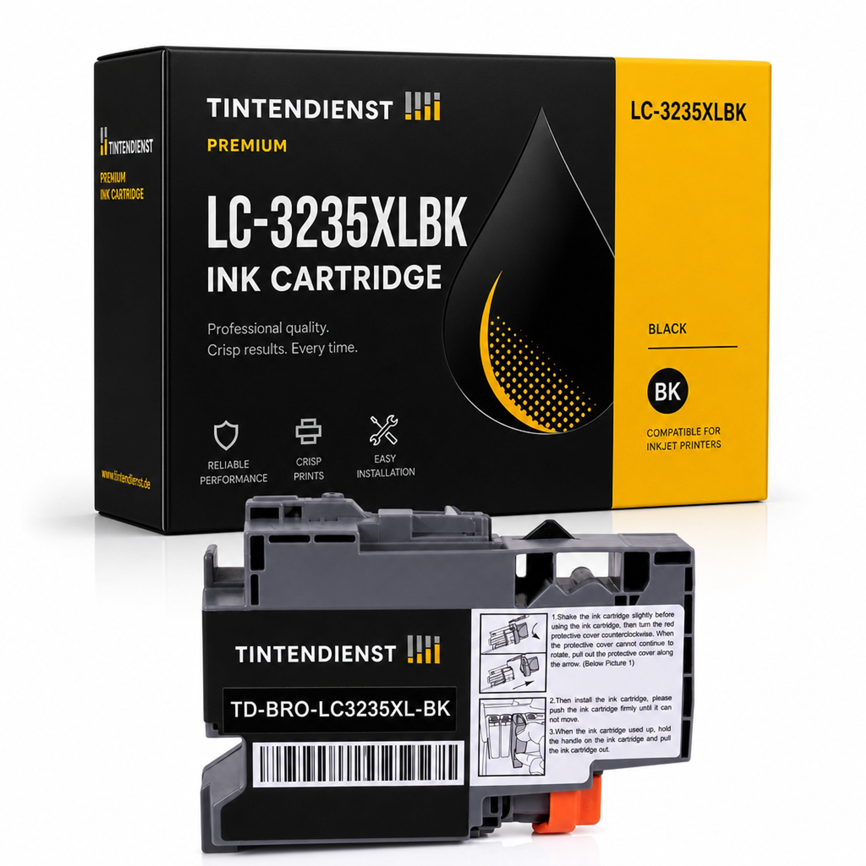 Druckerpatrone kompatibel zu Brother LC-3235XLBK, schwarz