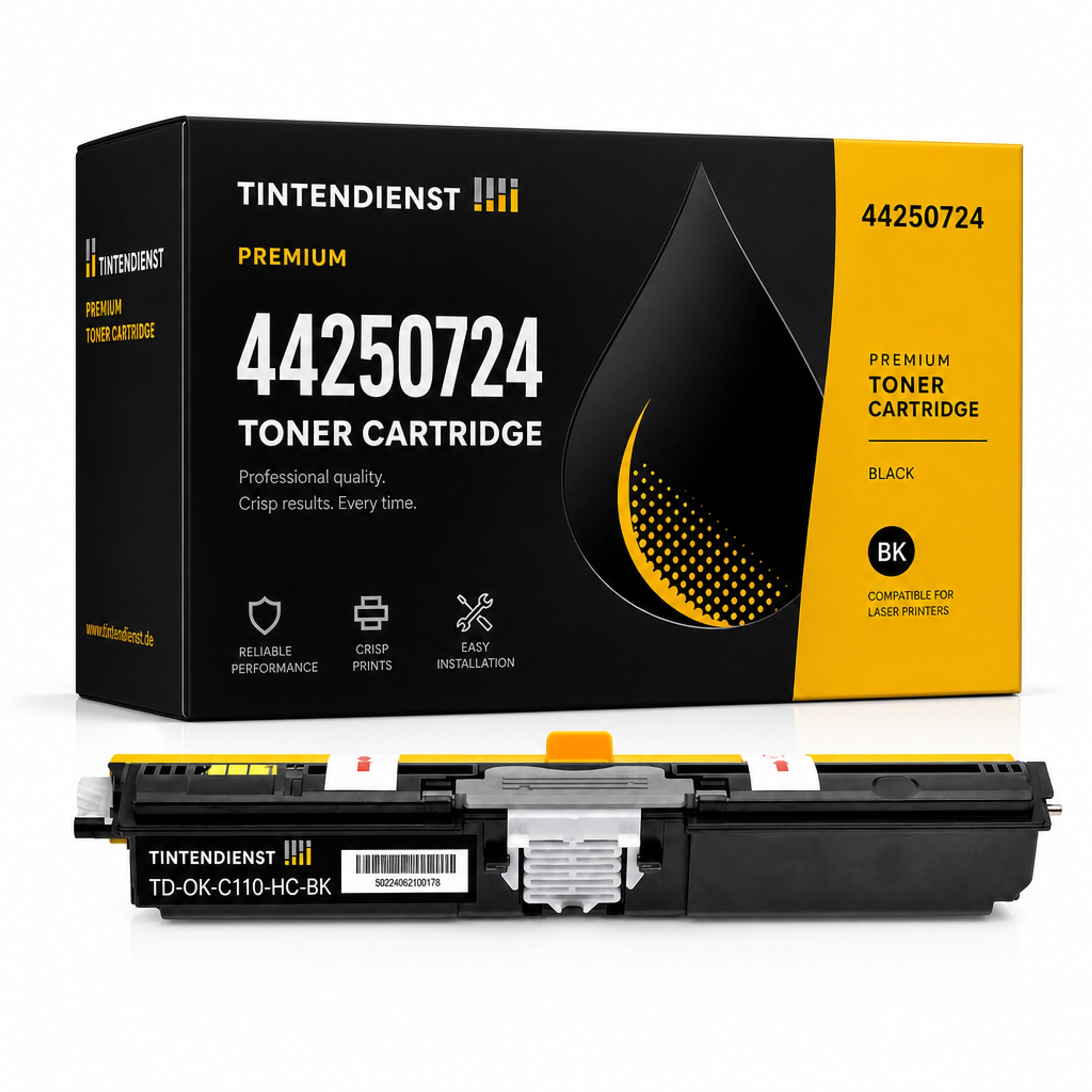Toner kompatibel zu OKI 44250724, schwarz